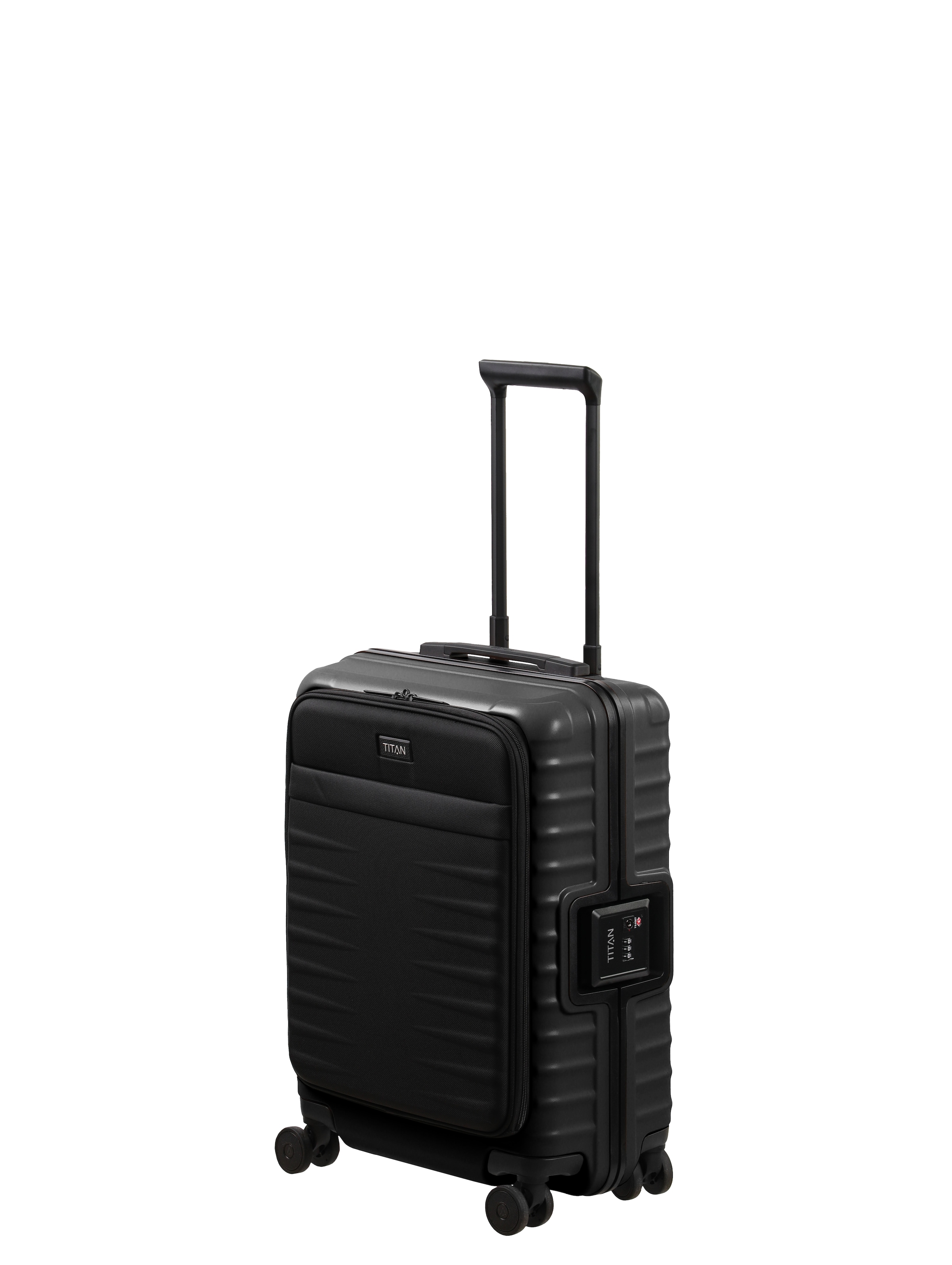 TITAN - Made in Germany Trolley "OVERSEAS Koffer Hartschale" 42 l 4 Rollen mit TSA-Rahmenschloss, intelligenter Innenaufteilung