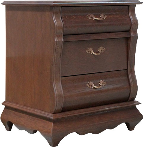 DELAVITA Nachtkommode Oscar, mit Soft-close-Funktion, Breite 61,5 cm dunkelbraun