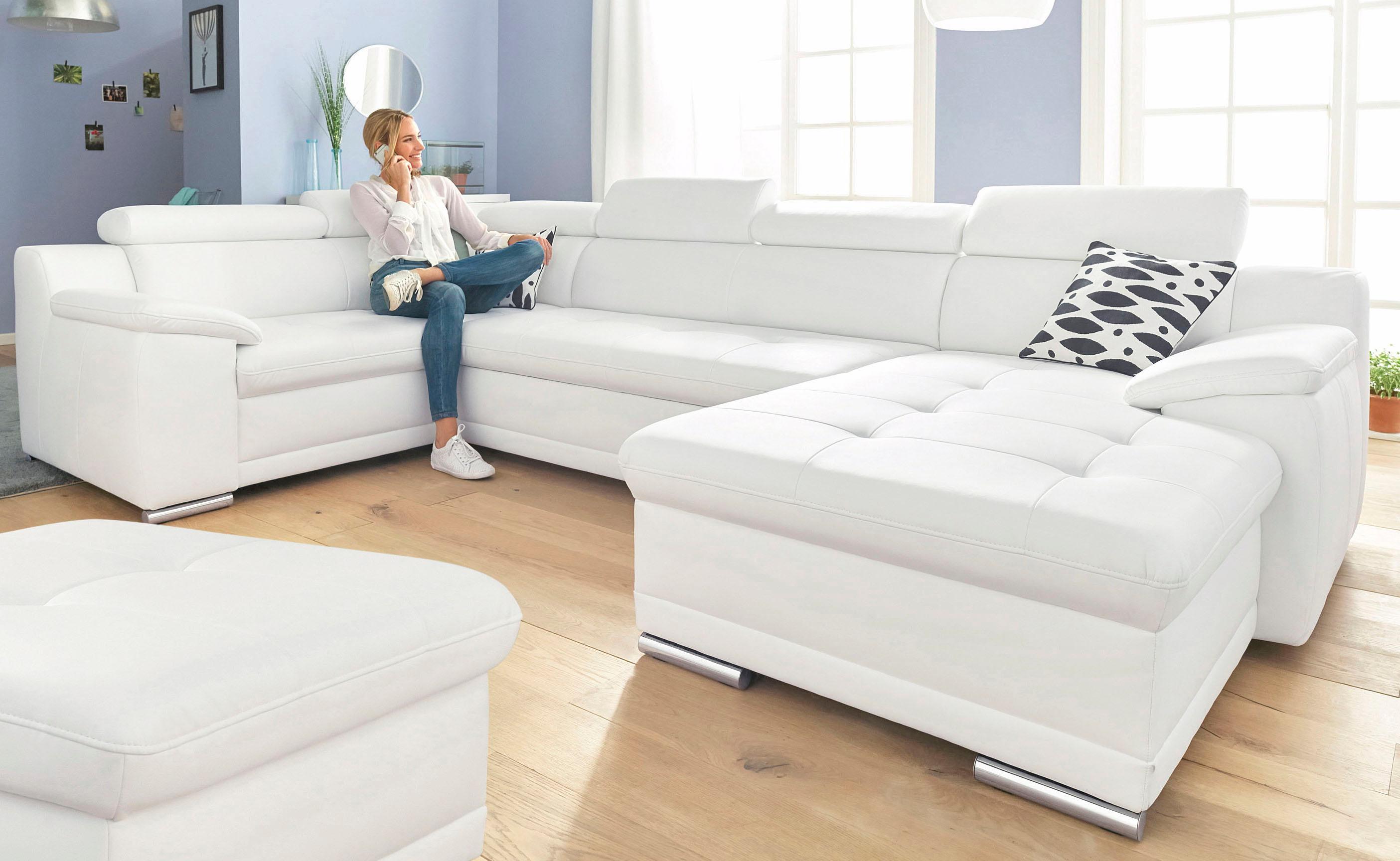 sit&more Wohnlandschaft "Top Andiamo U-Form" mit Kopfteilverstellung, wahlweise mit Schlaffunktion