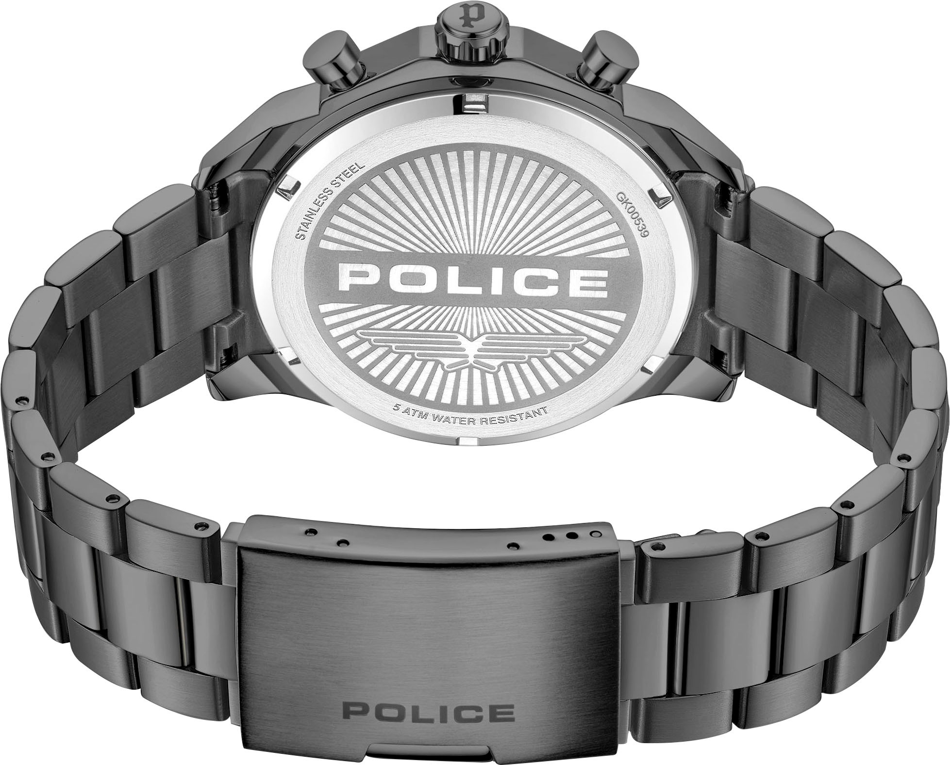 Police Chronograph »SOUL«, Quarzuhr, Armbanduhr, Herrenuhr, Edelstahlarmband, analog