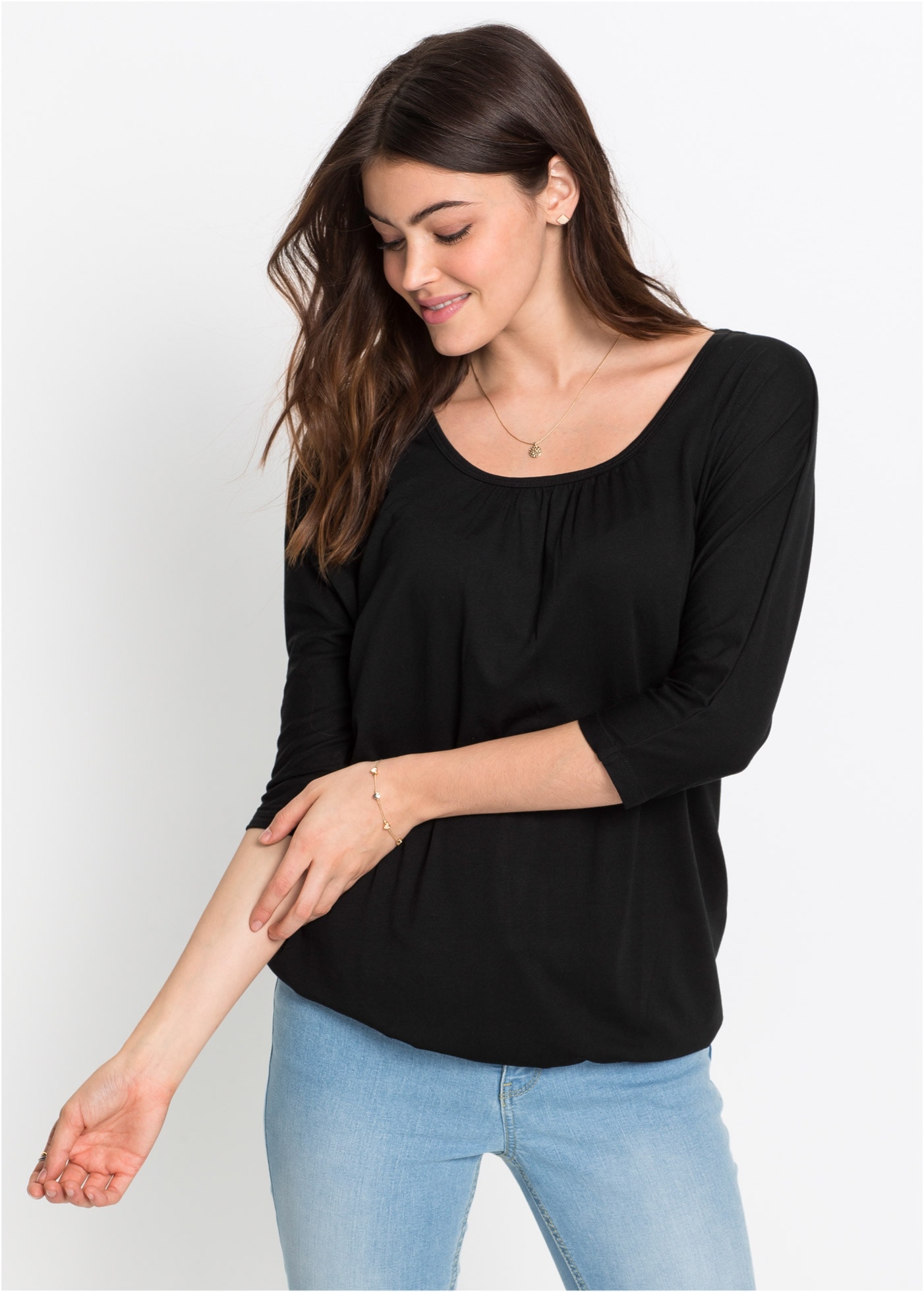 bonprix Oversize-Shirt "Oversize-Shirt aus Viskose-Mix", Oversize-Shirt aus günstig online kaufen