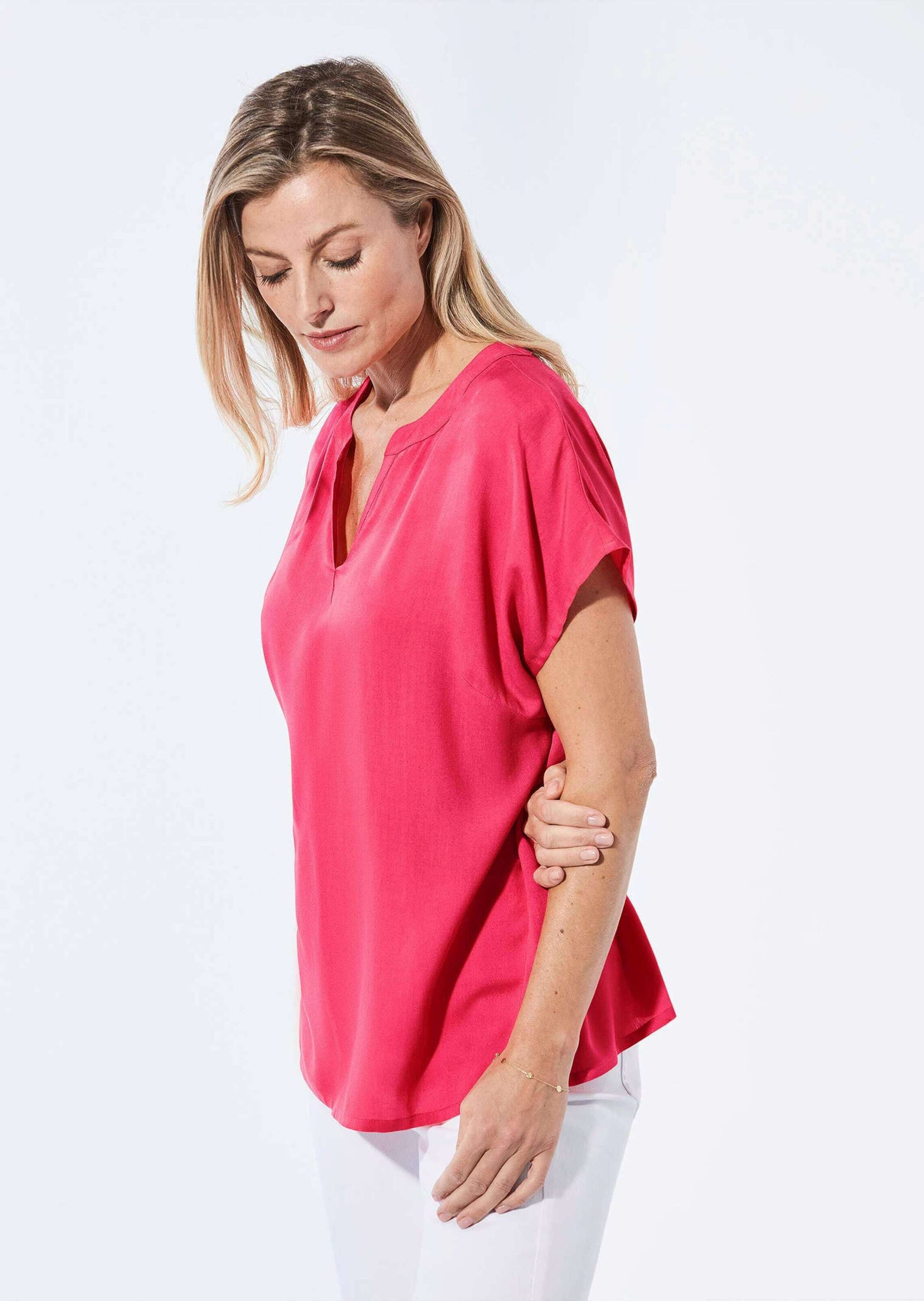 GOLDNER Schlupfbluse »Bluse Bluse mit Tunika Ausschnitt«