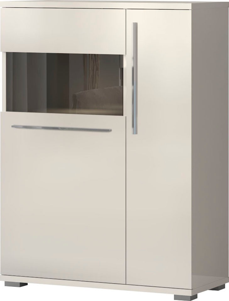 OTTO home Highboard "Piano Vitrine" (H/B/T): 123/90/40,2cm, UV lackiert, So günstig online kaufen