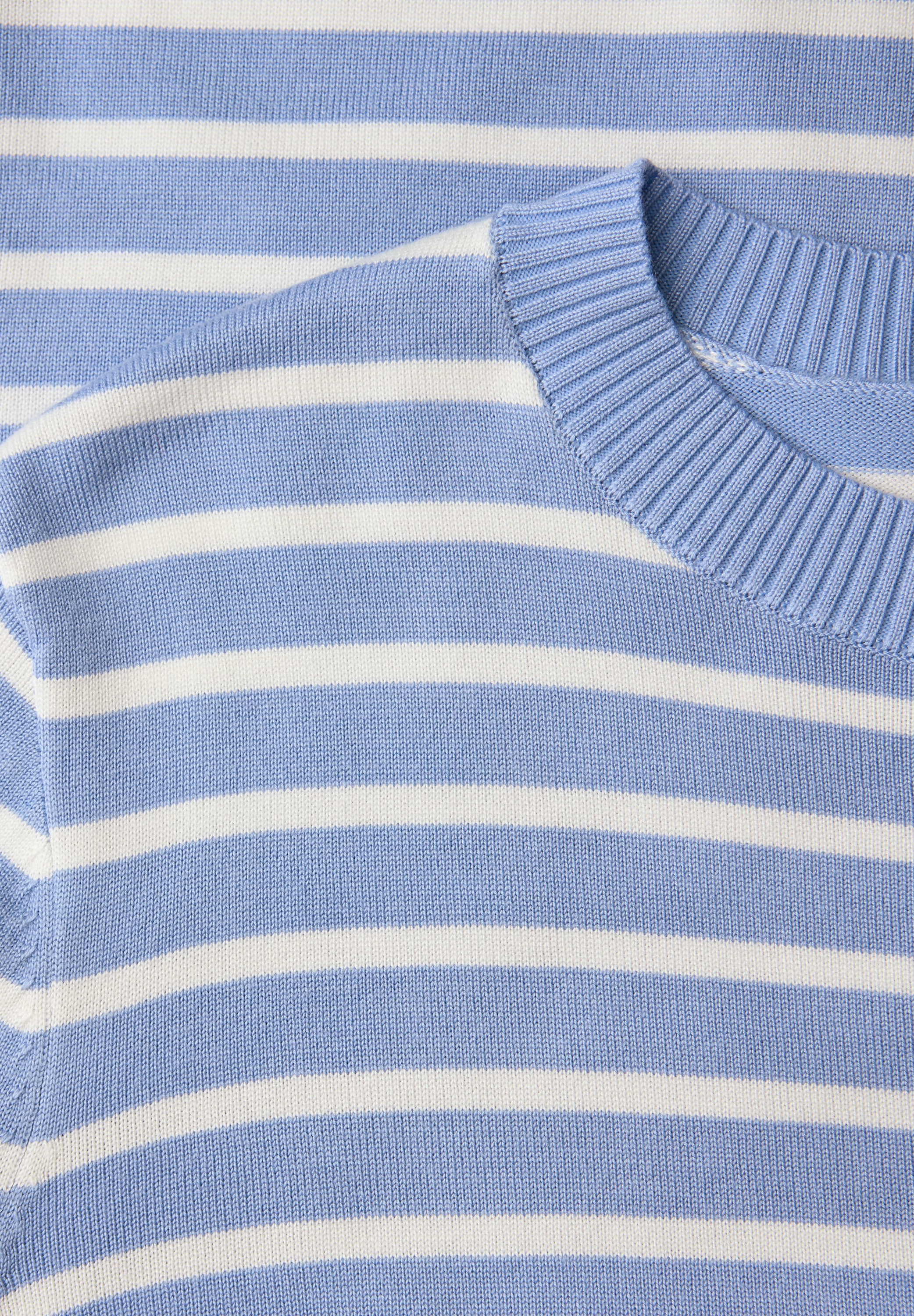 STREET ONE Rundhalspullover Rundhalsausschnitt