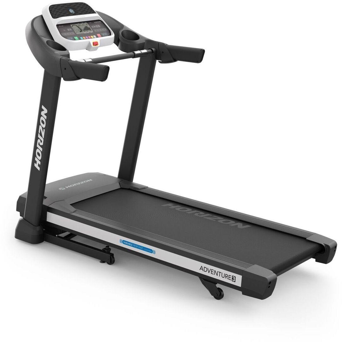 Horizon Fitness Laufband "Adventure 3", (mit Ausklappautomatik Soft-Drop-System und Tablet-Halterung), bis max. 18 km/h,