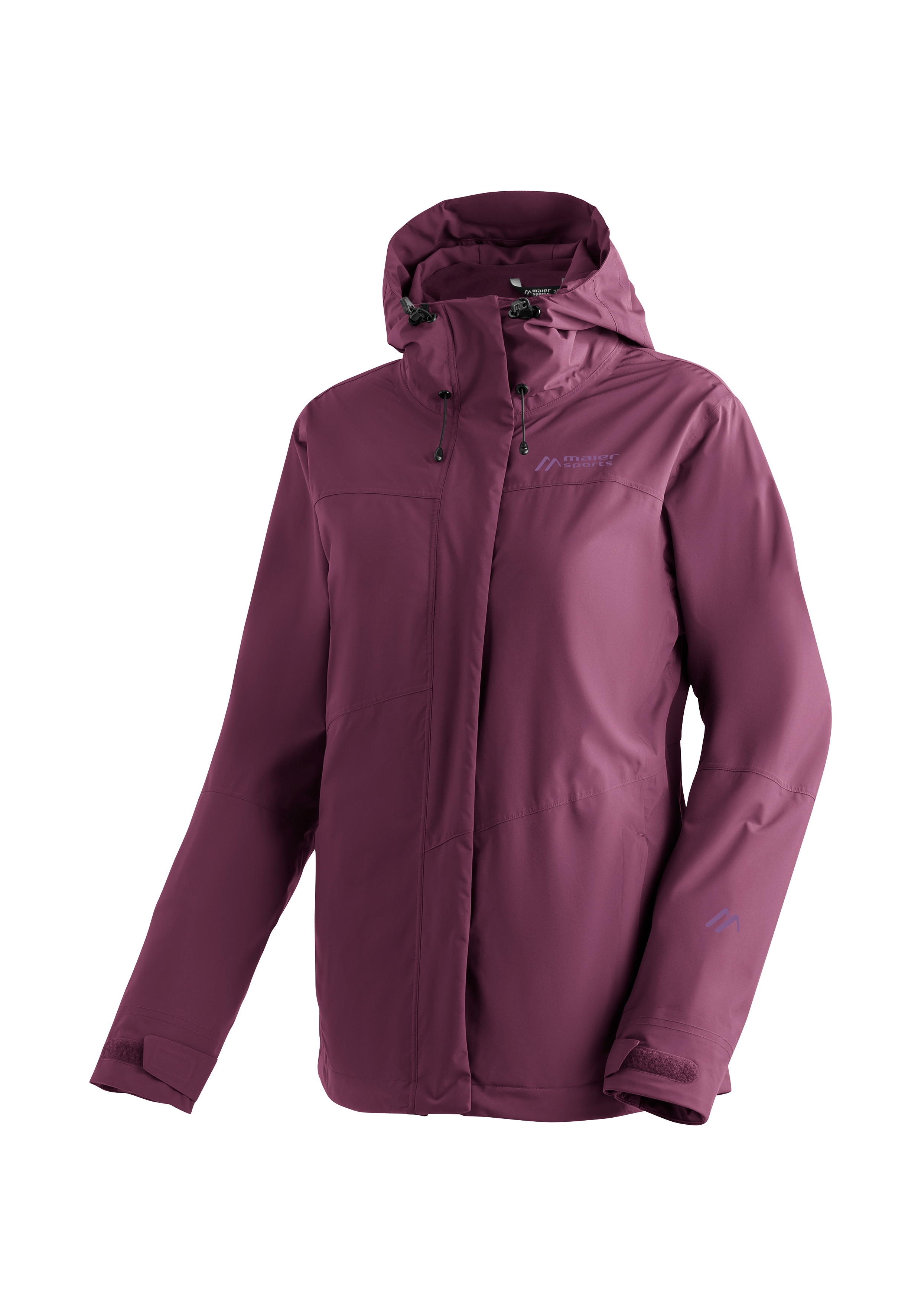 Maier Sports Regenjacke "Metor 3in1 W" warme Damen Jacke mit Kapuze, Winterjacke wasserdicht atmungsaktiv
