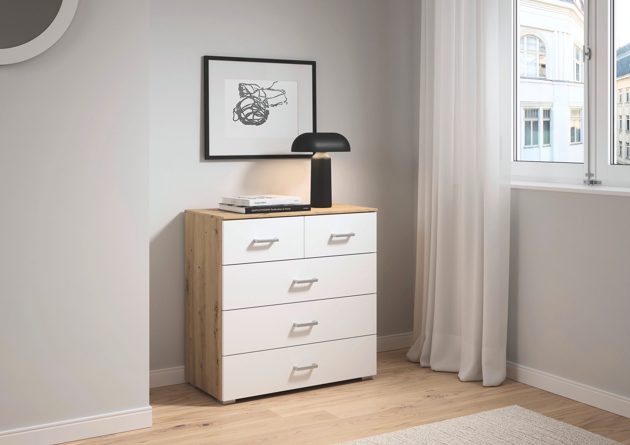 rauch Kommode "Gamma" Breite 80 cm / Höhe 81 cm, verschiedene Griffvariante günstig online kaufen