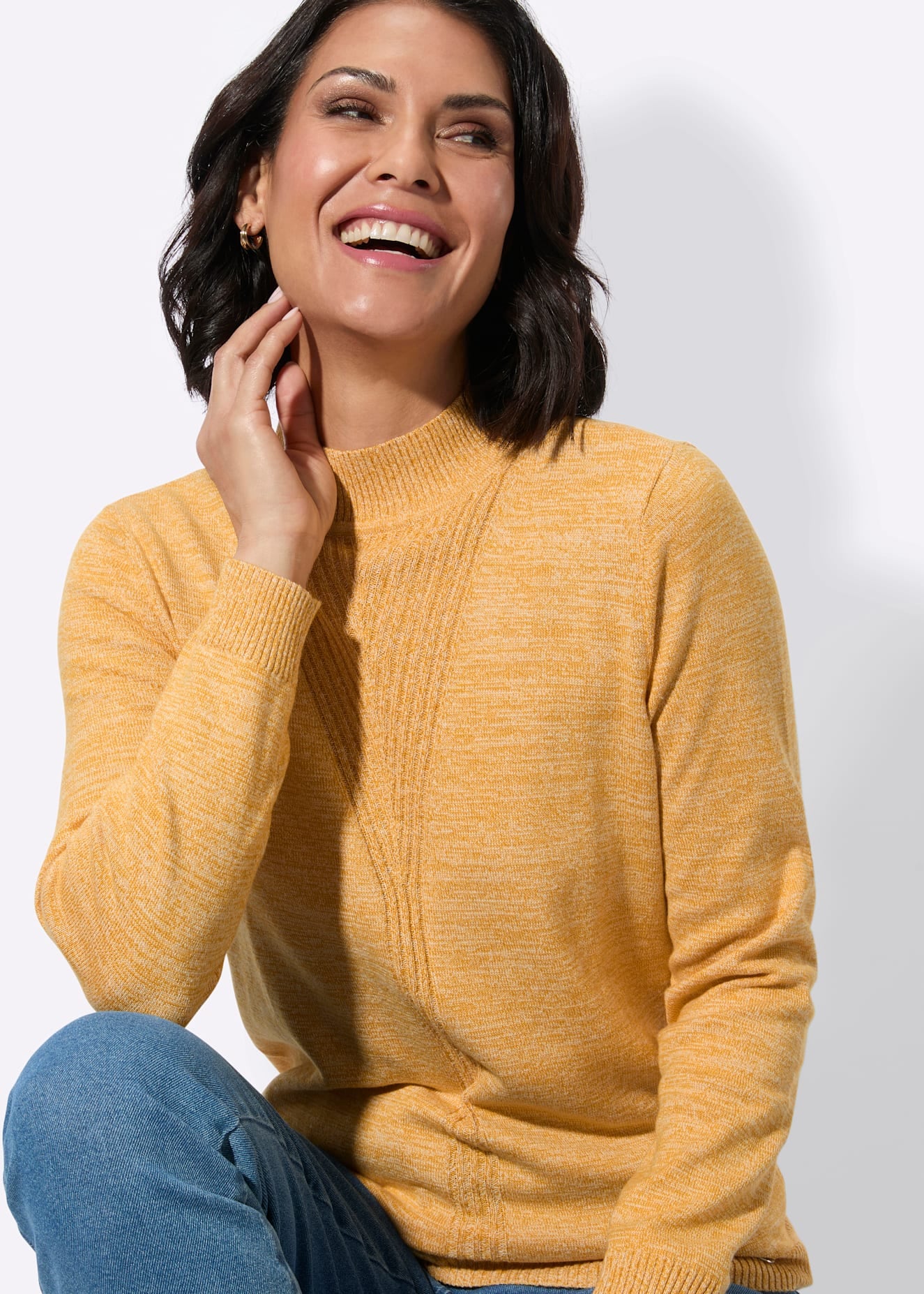 Casual Looks Strickpullover »Stehkragen-Pullover«