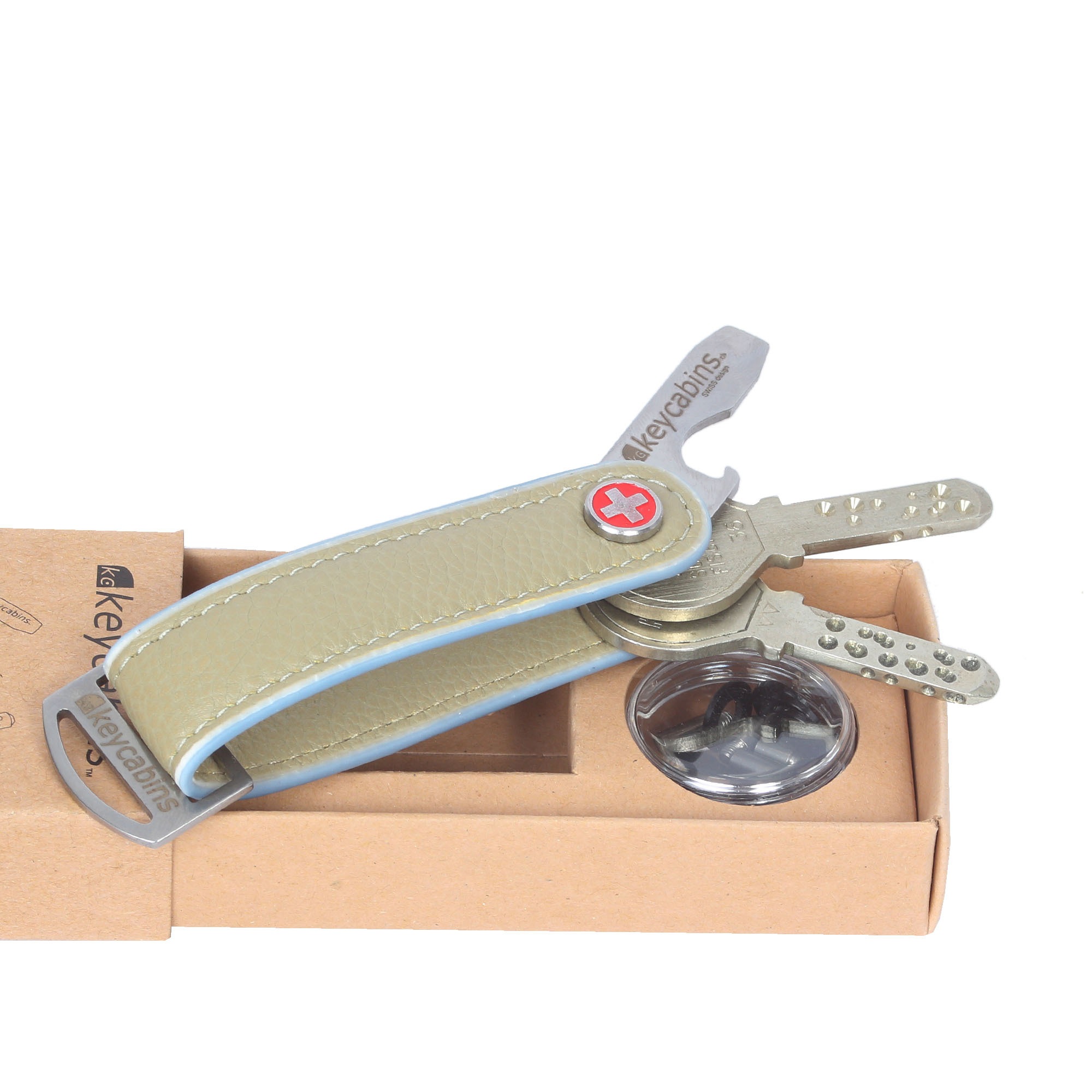 keycabins Schlüsselanhänger »Loop-leather S4«, SWISS Design