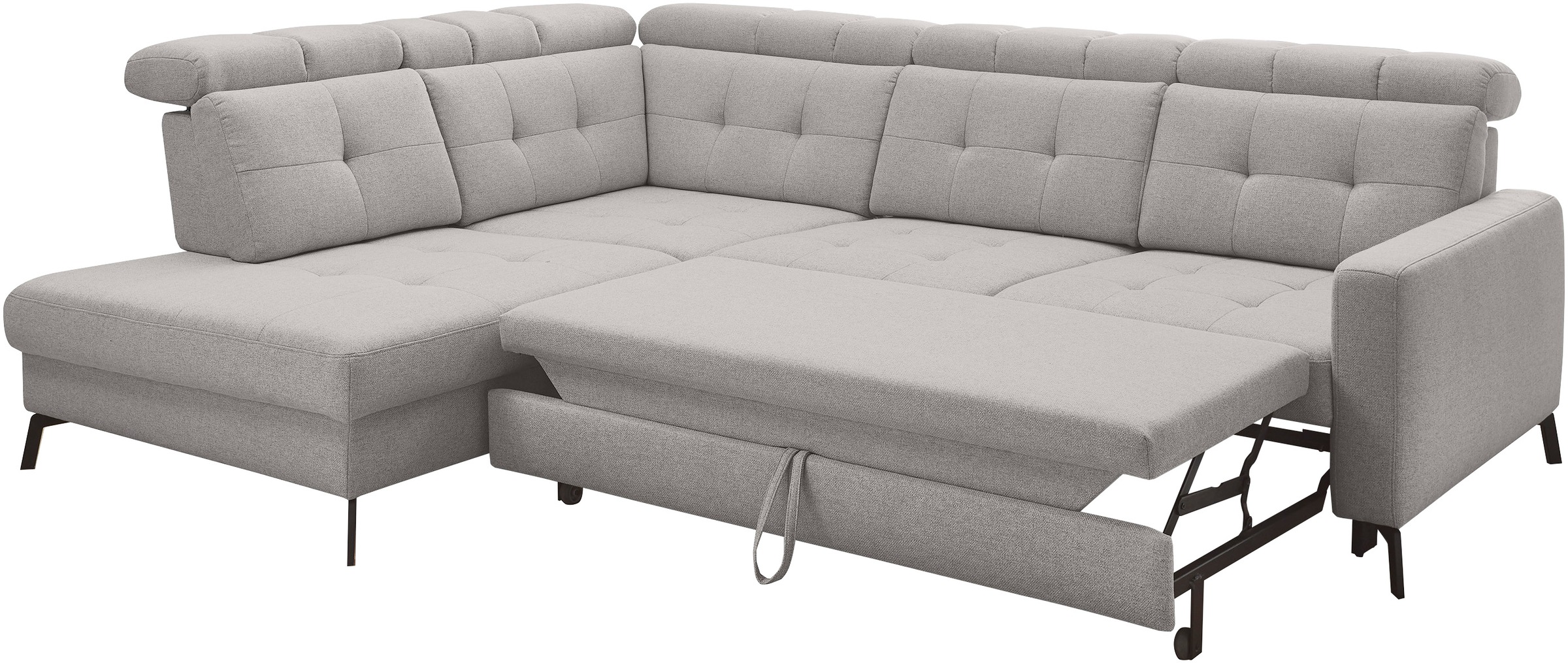 Musterring Ecksofa »MR 4615«, mit Kopf- und Rückenverstellung, Metallfuß schwarz, Maße 272 x 214 cm