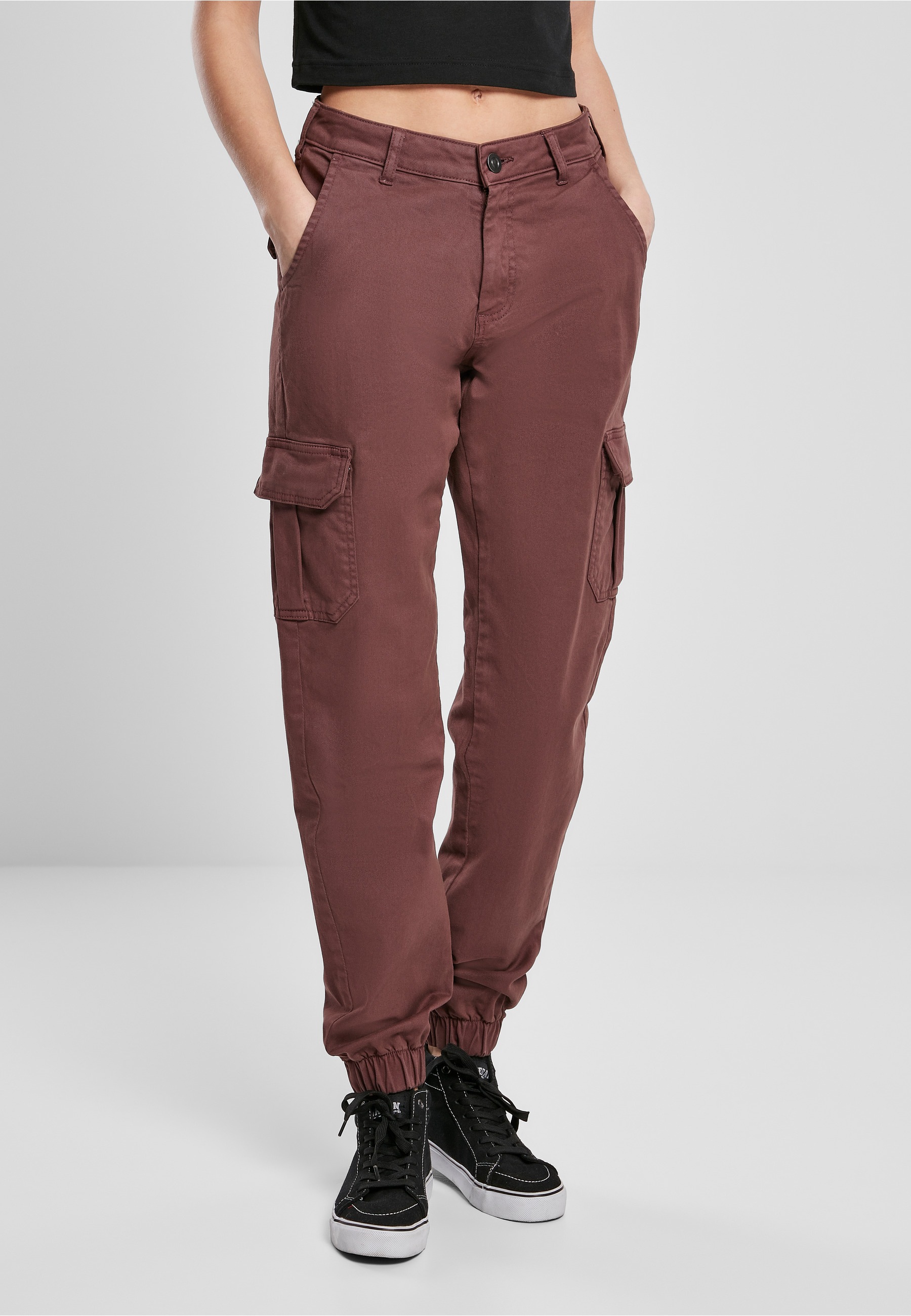 URBAN CLASSICS Cargohose »Urban Classics Damen Ladies High Waist Cargo Pants«
