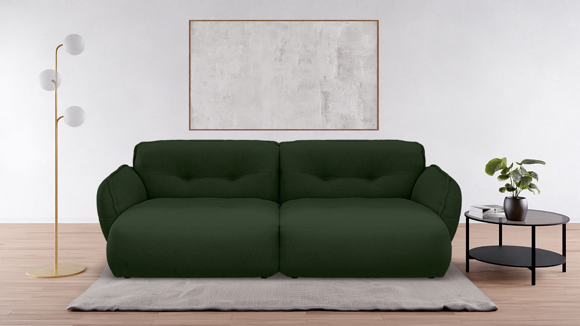 Big-Sofa »Be Fluffy«, Softes Sitzgefühl, moderne Kedernaht, hochwertiger Bezug