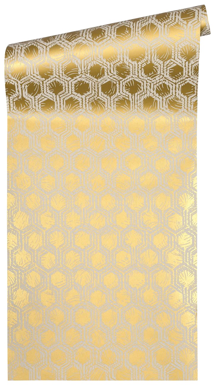 Architects Paper Vliestapete »Alpha« glänzend | grafisch | matt glatt Grafik Tapete Geometrisch Tapeten Wohnzimmer Schlafzimmer Küche Flur