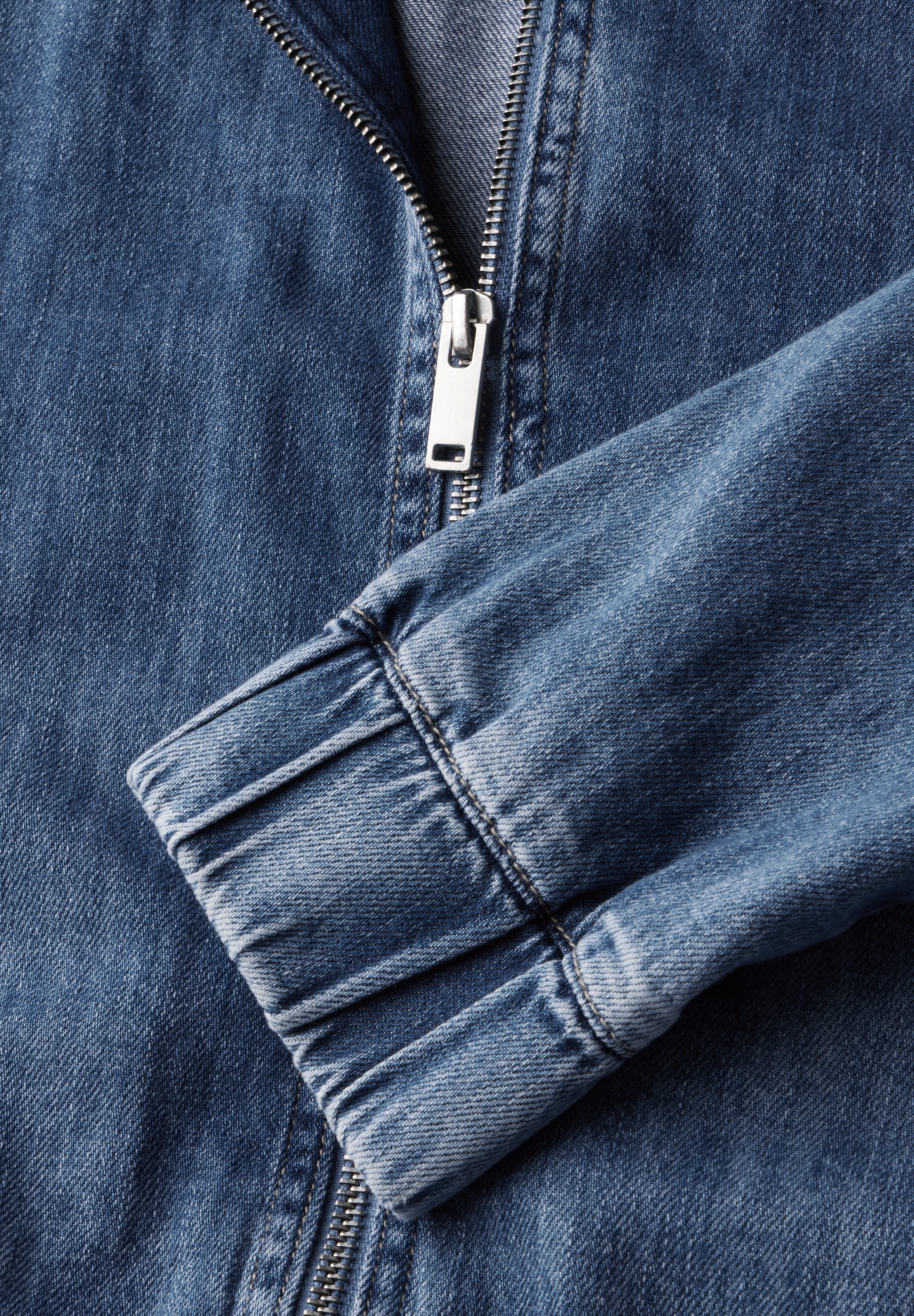 STREET ONE Blouson, ohne Kapuze, Denim, mit Reißverschluss
