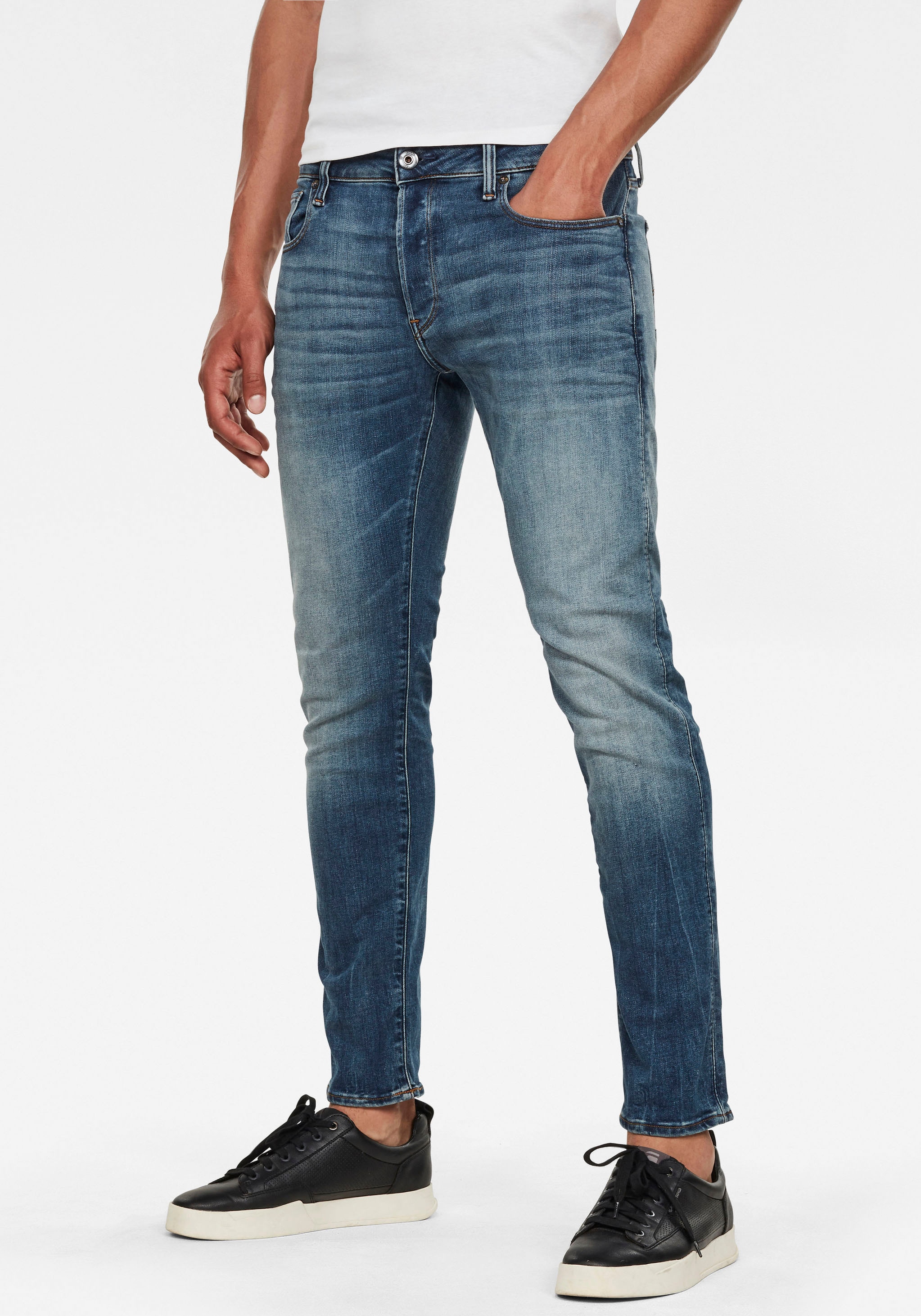 Slim-fit-Jeans »3301 Slim«, mit toller Waschung und Elasthan