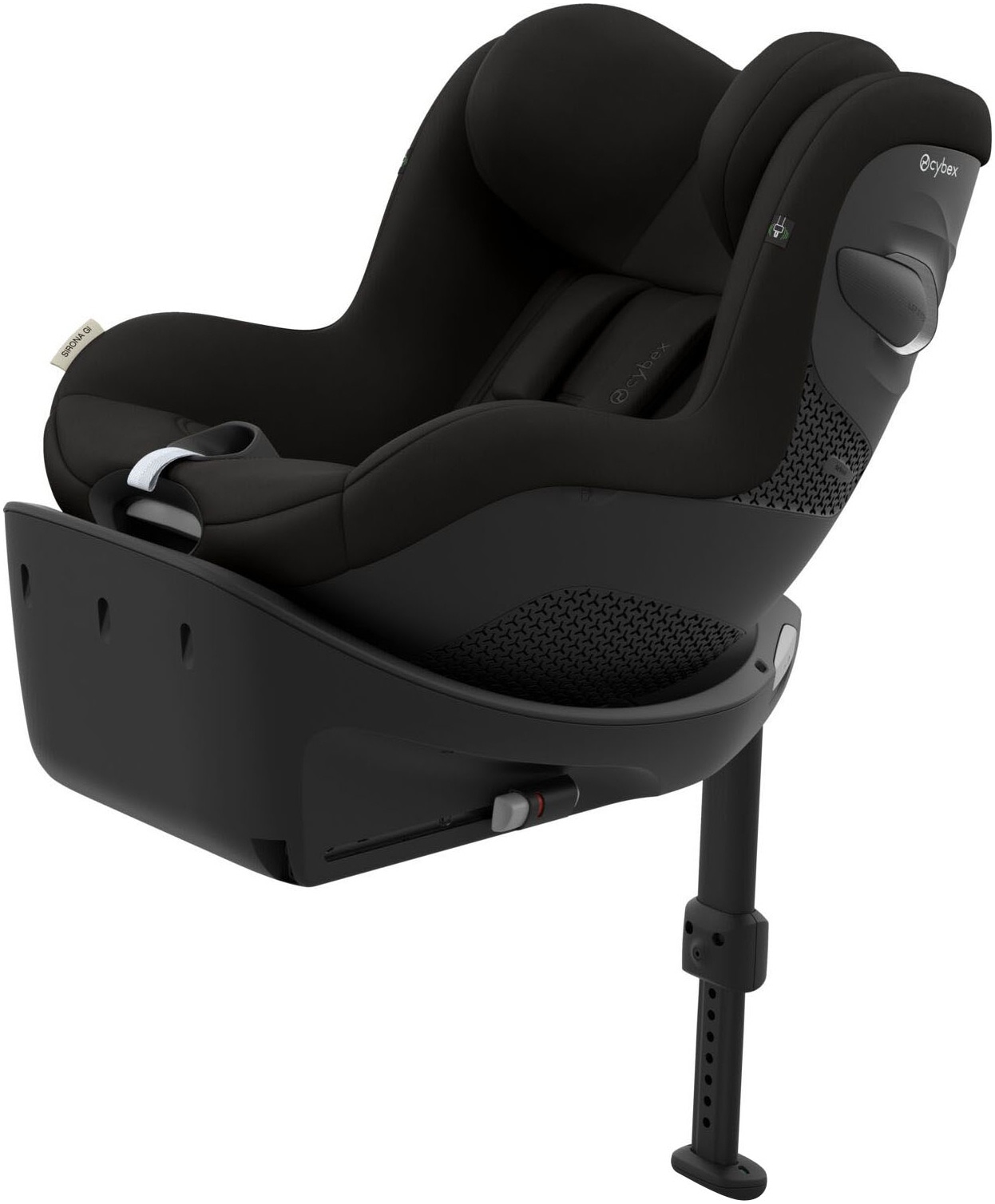 "Autokindersitz CYBEX ""Cybex Gold, Sirona Gi i-size"", Baby, schwarz (magic schwarz), Materialmix, Kindersitze, mit integrierter Base"