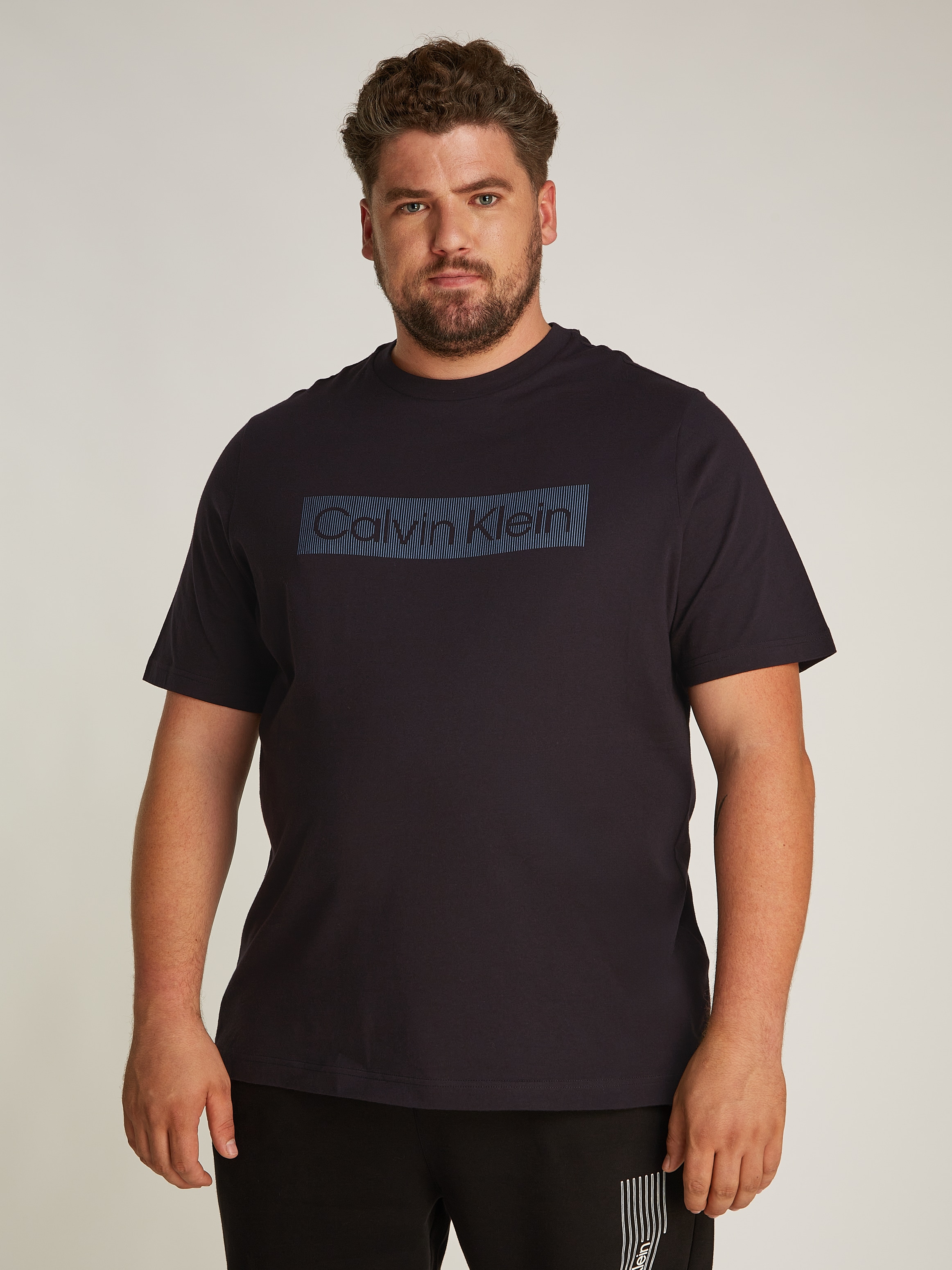 Calvin Klein Big&Tall T-Shirt "BT BOX STRIPED LOGO T-SHIRT", in Großen Größ günstig online kaufen