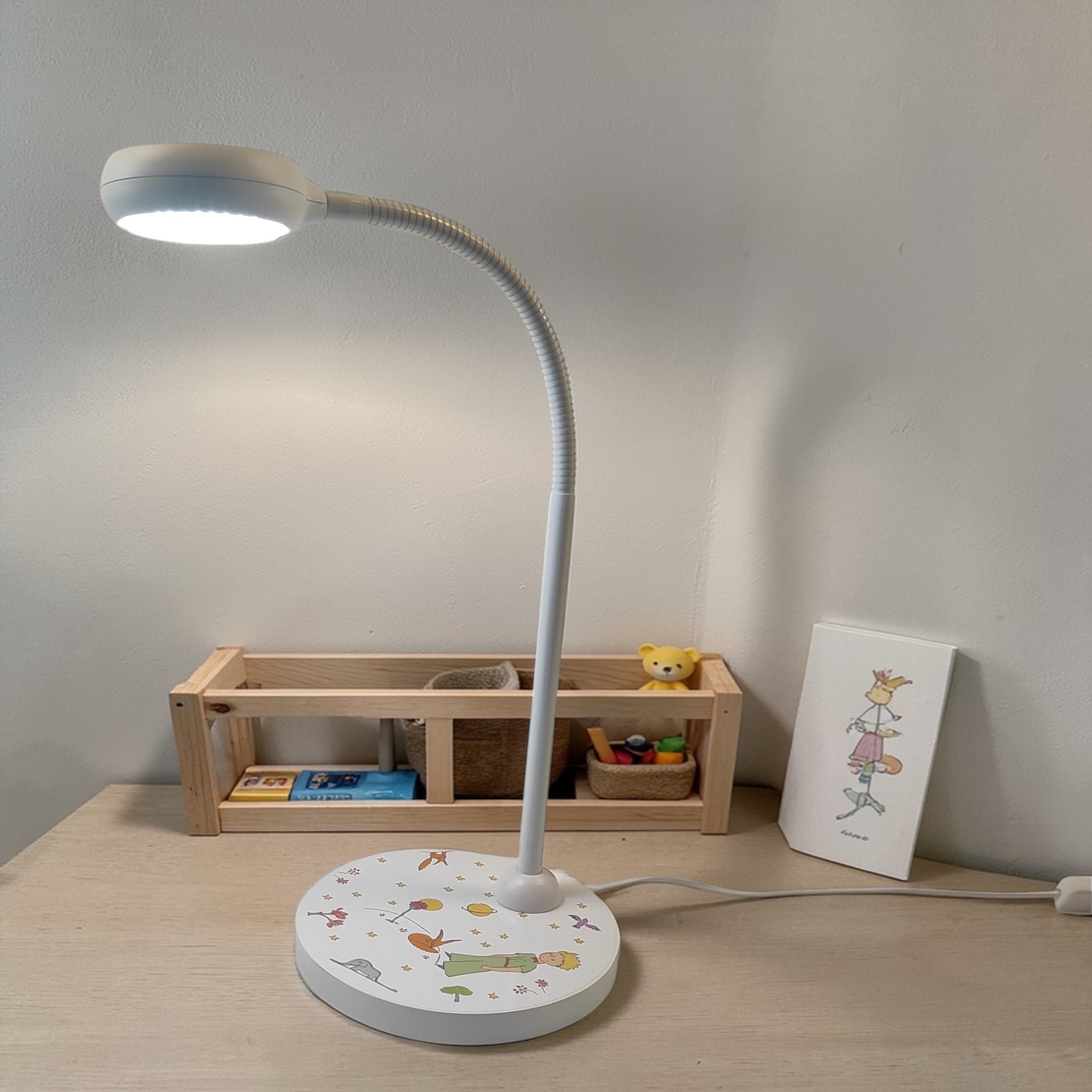 niermann Schreibtischlampe »Kinderlampe mit Motiv "Der kleine Prinz", Kinderzimmer« GX53 1 Stk. flexibel verstellbarer Leuchtenarm, Made in Germany
