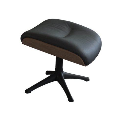 FLEXLUX Fußhocker "Clement", B/H/T: 44cm x 52cm x 35cm, Echtleder, schwarz, 100% Echteder, B:44cm H:52cm T:35cm, Hocker, für Beinauflage zur besseren