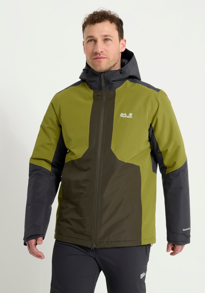 Jack Wolfskin Winterjacke "STONETRAIL 2L INS JKT M" mit Kapuze Winterjacke mit Kapuze, wasserdicht, warm