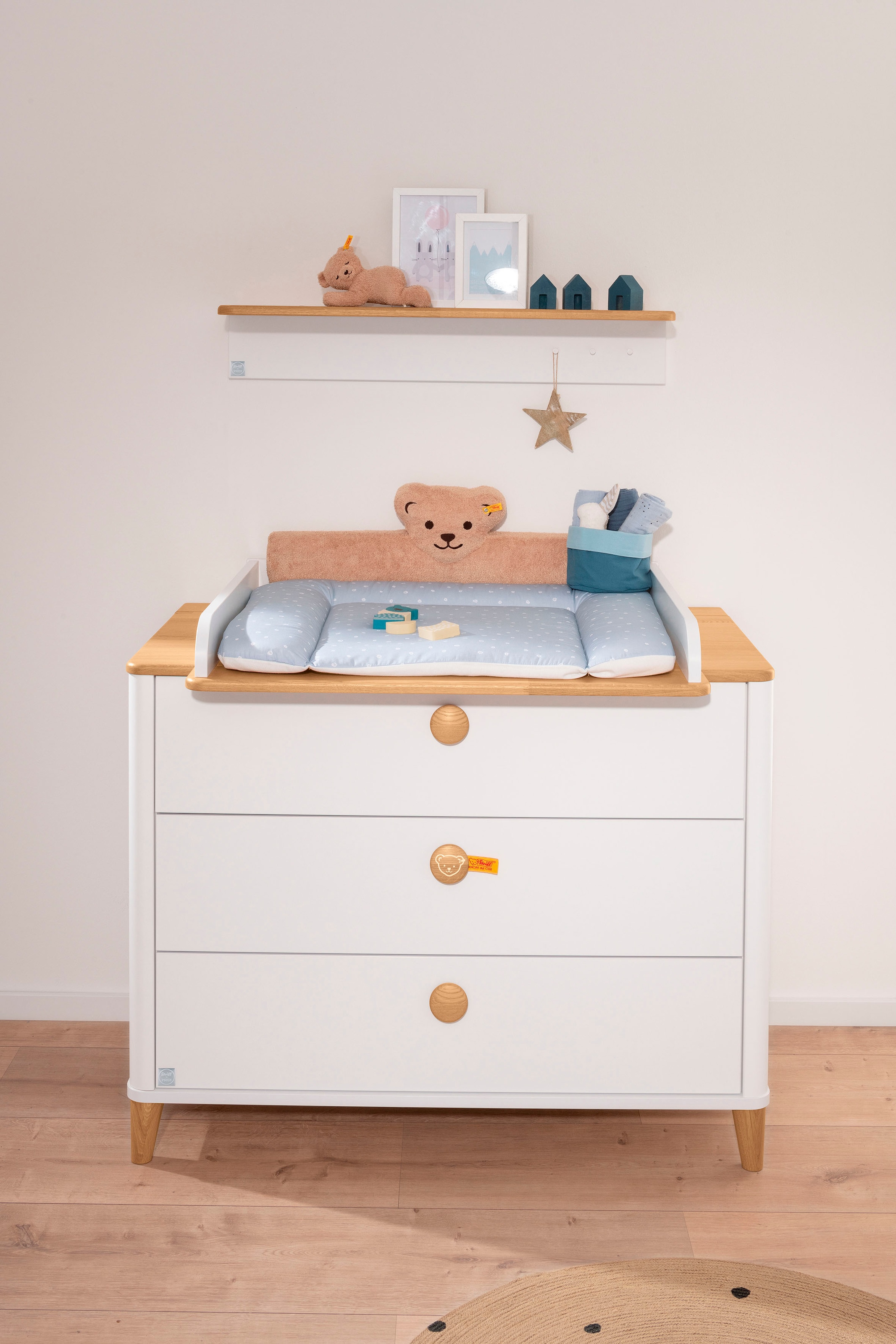 PAIDI Wickelkommode "LOTTE & FYNN Steiff by PAIDI, 3 Schubladen und Wickela günstig online kaufen