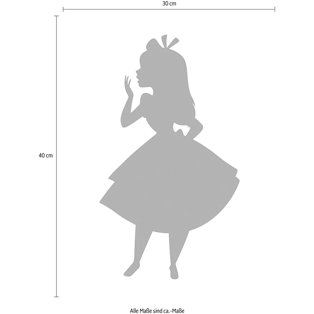 Komar Poster »Alice Silhouette«, Disney, (1 St.)