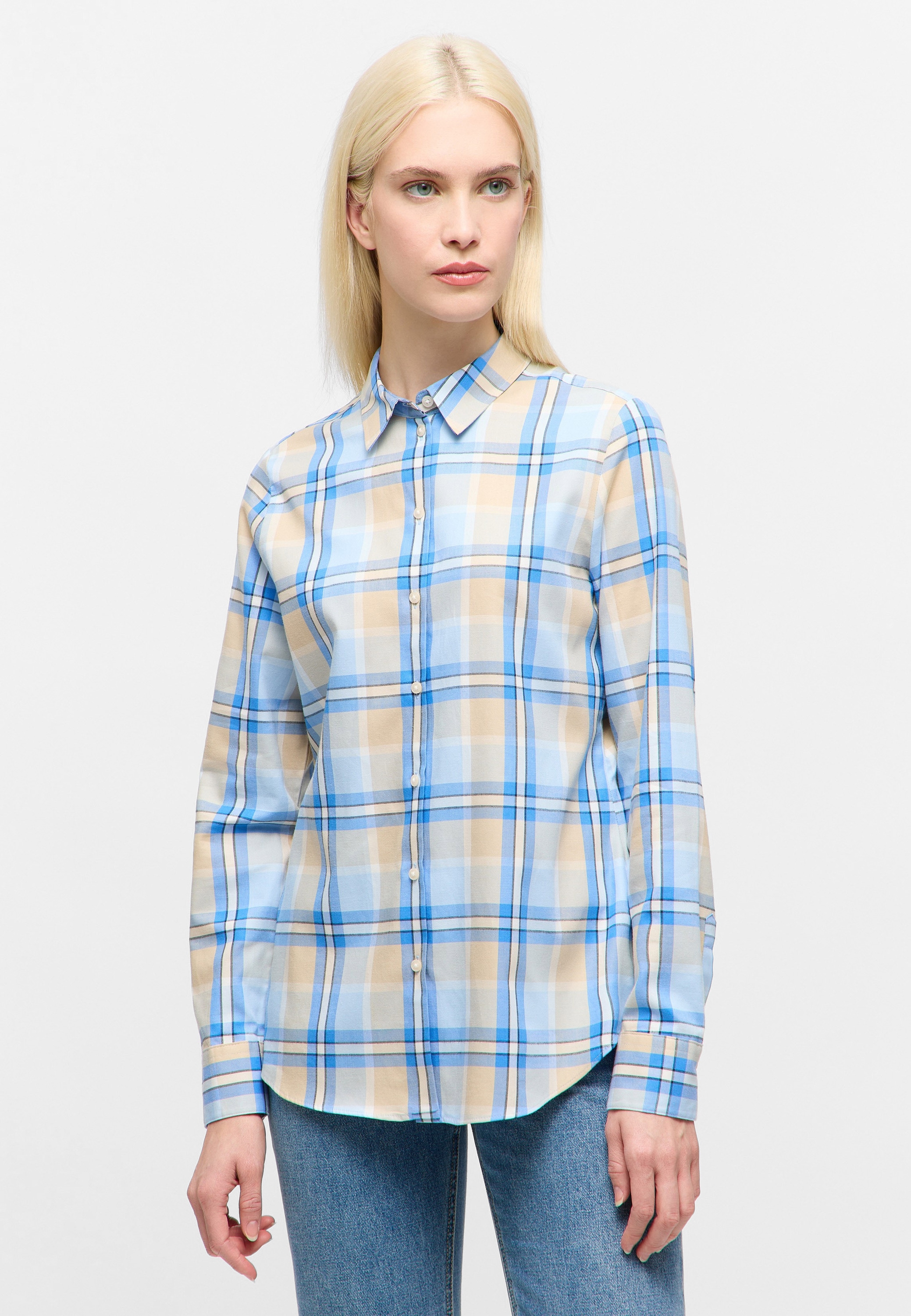 Eterna Hemdbluse "REGULAR FIT" EASY IRON (bügelleicht) günstig online kaufen