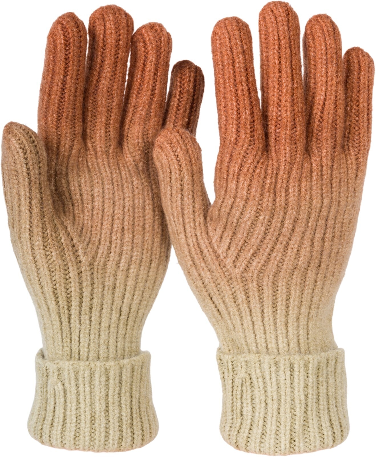 styleBREAKER Strickhandschuhe "Strickhandschuhe Farbverlauf Muster" 2 Stk.