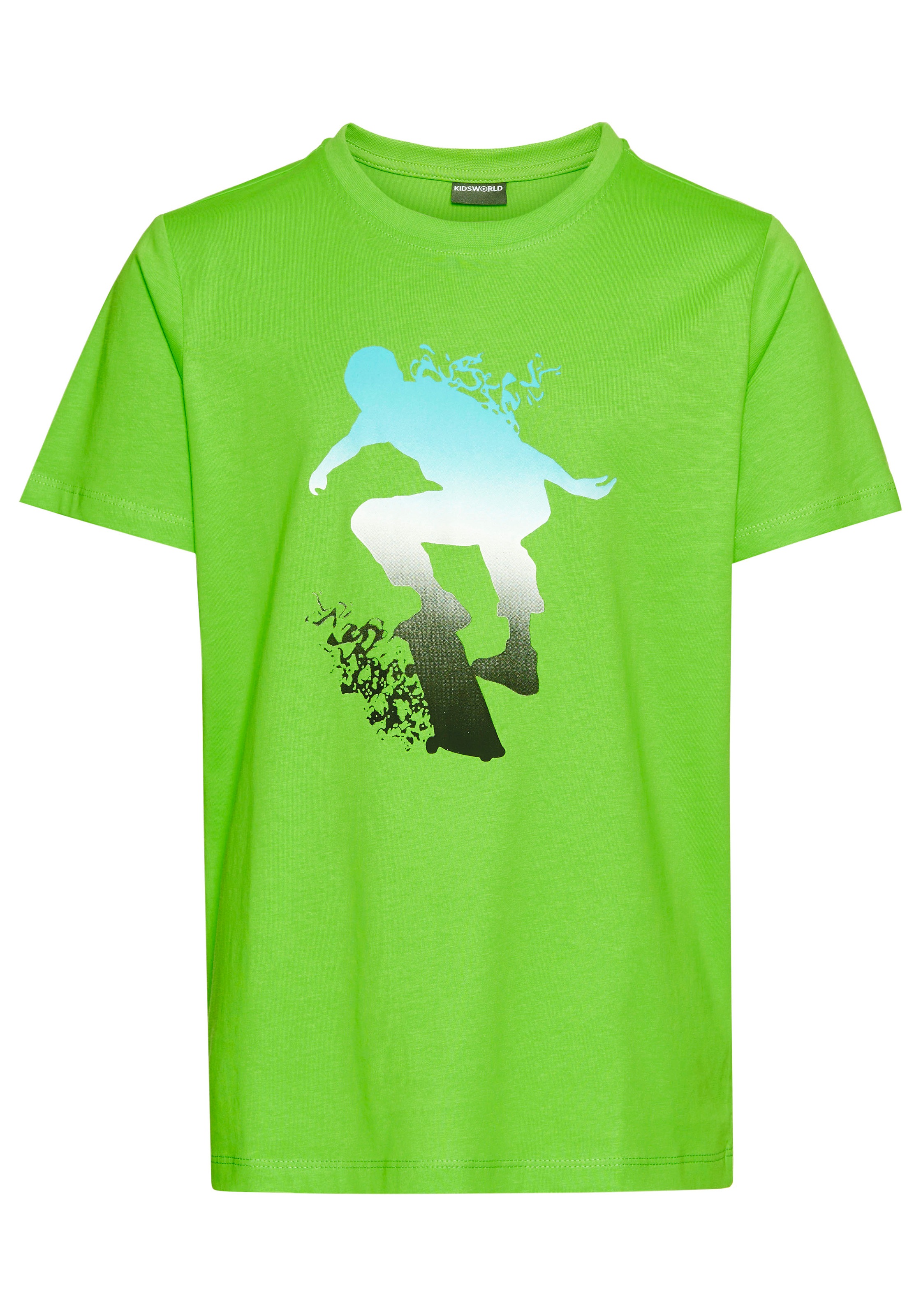 KIDSWORLD T-Shirt »Skating«, Kurzarm, Basic-Passform, bedruckt, Rundhalsausschnitt
