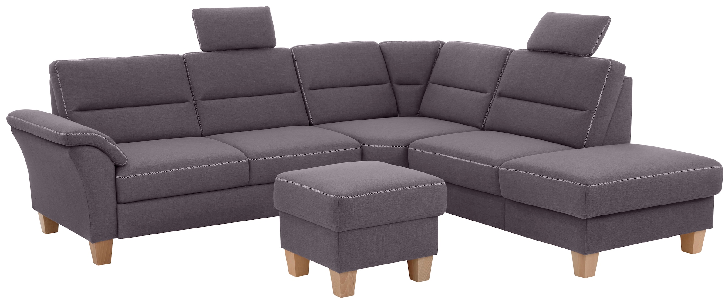 Home affaire Ecksofa "Soleo L-Form", komfortabel durch Trapezecke mit Relax günstig online kaufen