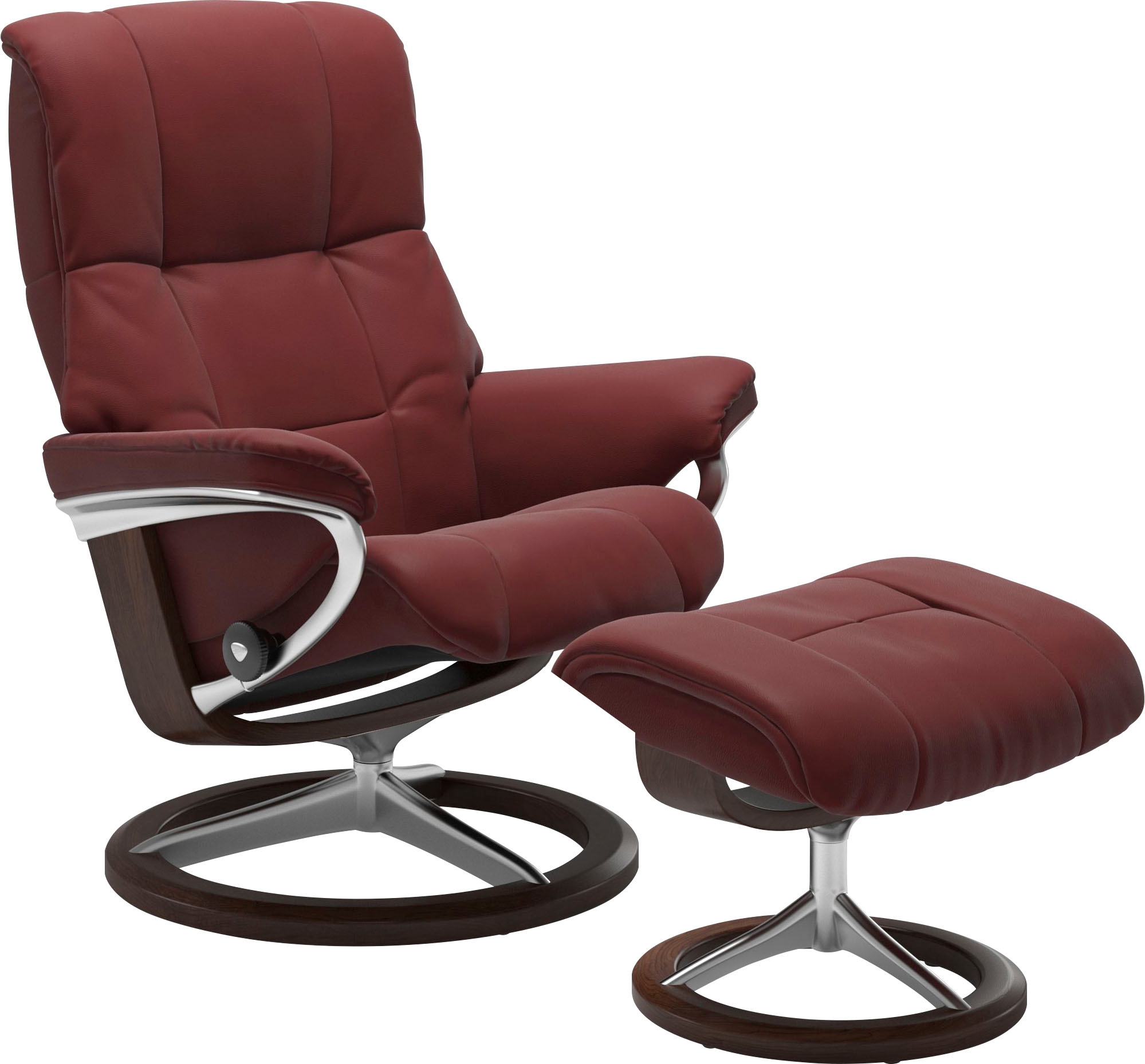 Relaxsessel STRESSLESS "Mayfair", rot (cherry paloma), B:79cm H:102cm T:73cm, Leder BATICK: BATICK ist ein leicht korrigiertes, durchgefärbtes und genarbtes Möbelleder, bei dem die meisten Unebenheiten und Spuren in der Regel entfernt wurden.;Leder PALOMA