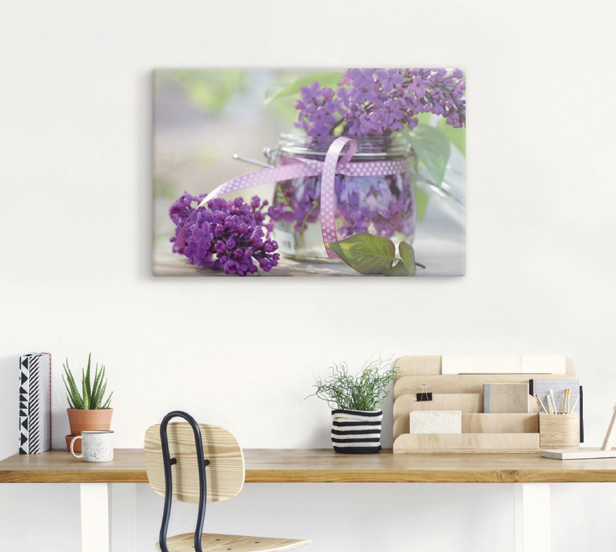 Artland Wandbild »Flieder Strauss«, Blumen, (1 St.), als Leinwandbild, Poster, Wandaufkleber in verschied. Größen