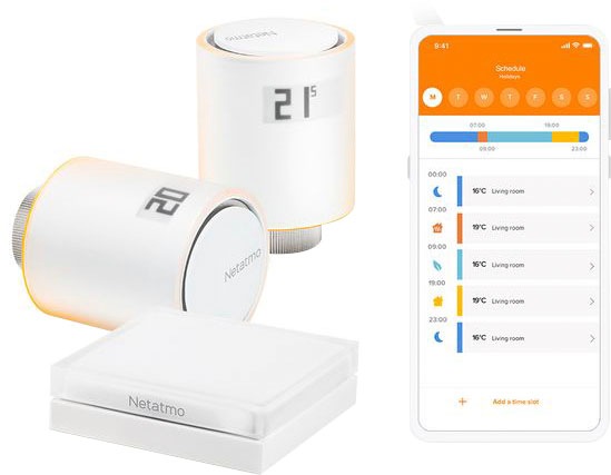 Netatmo Heizkörperthermostat »Starterpaket«, (Set, 3 St.)