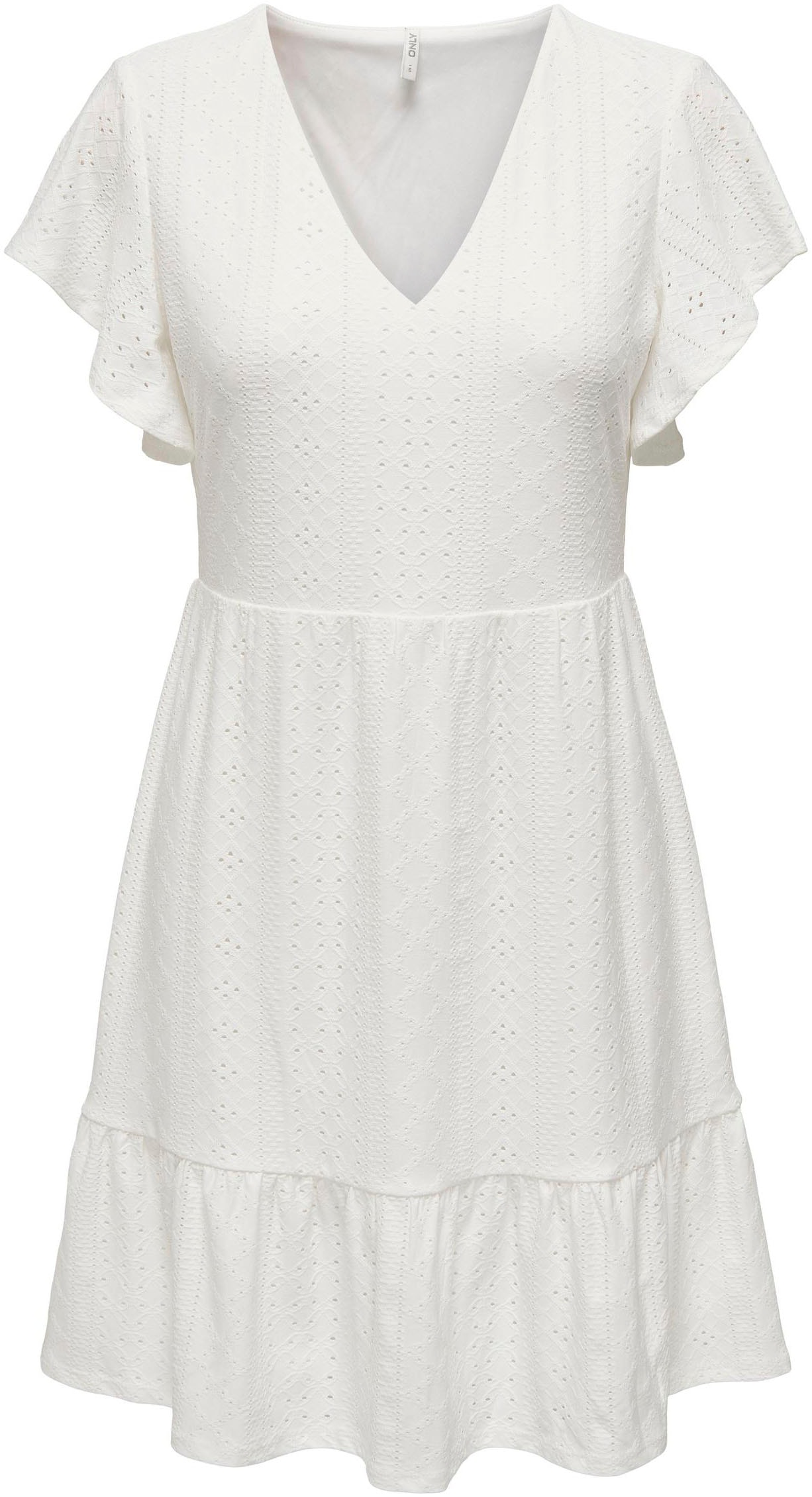 V-NECK ONLY bestellen BAUR DRESS S/S »ONLSANDRA für | JRS« Jerseykleid