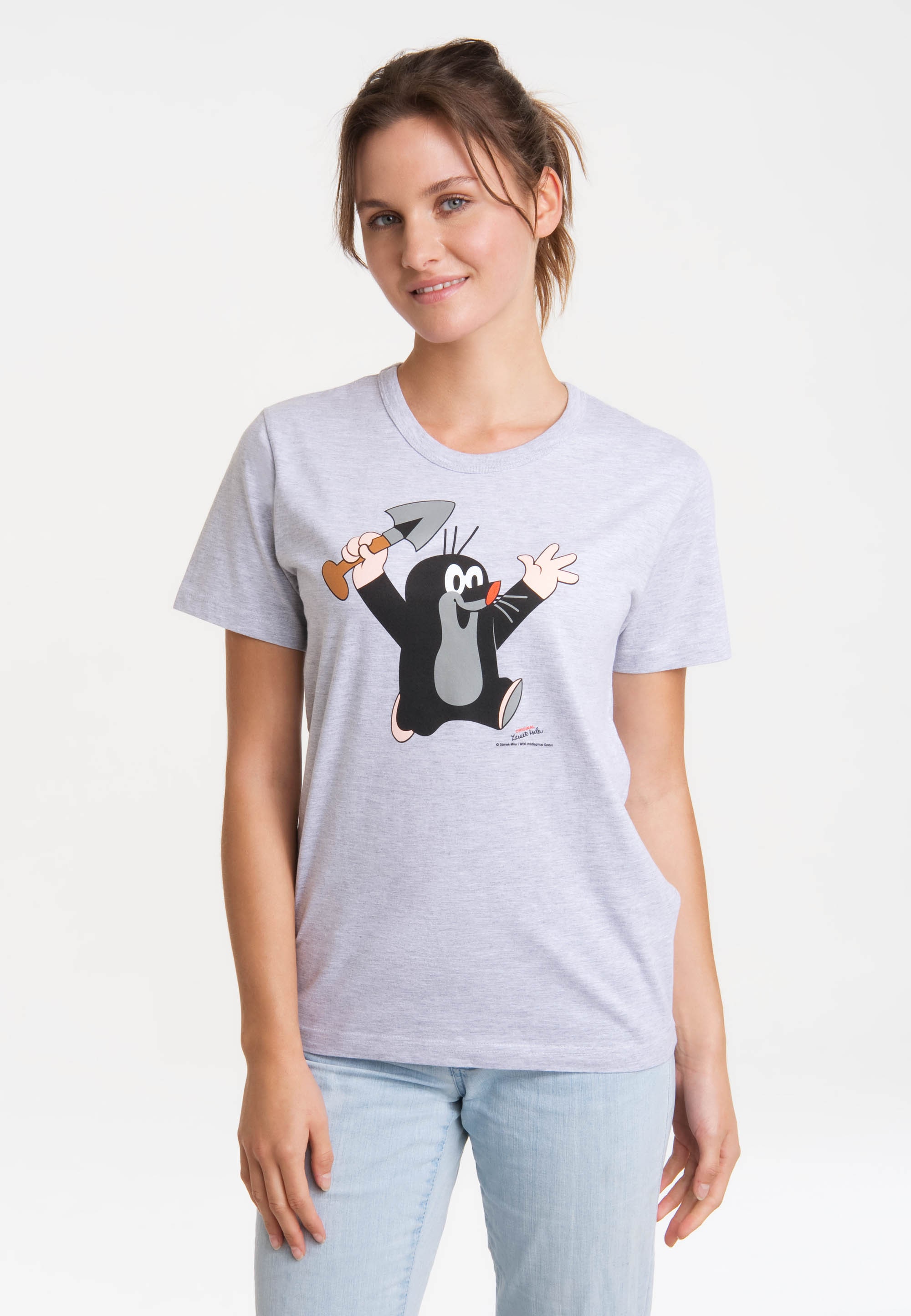 T-Shirt »Der kleine Maulwurf - Juhu«, mit lizenziertem Print