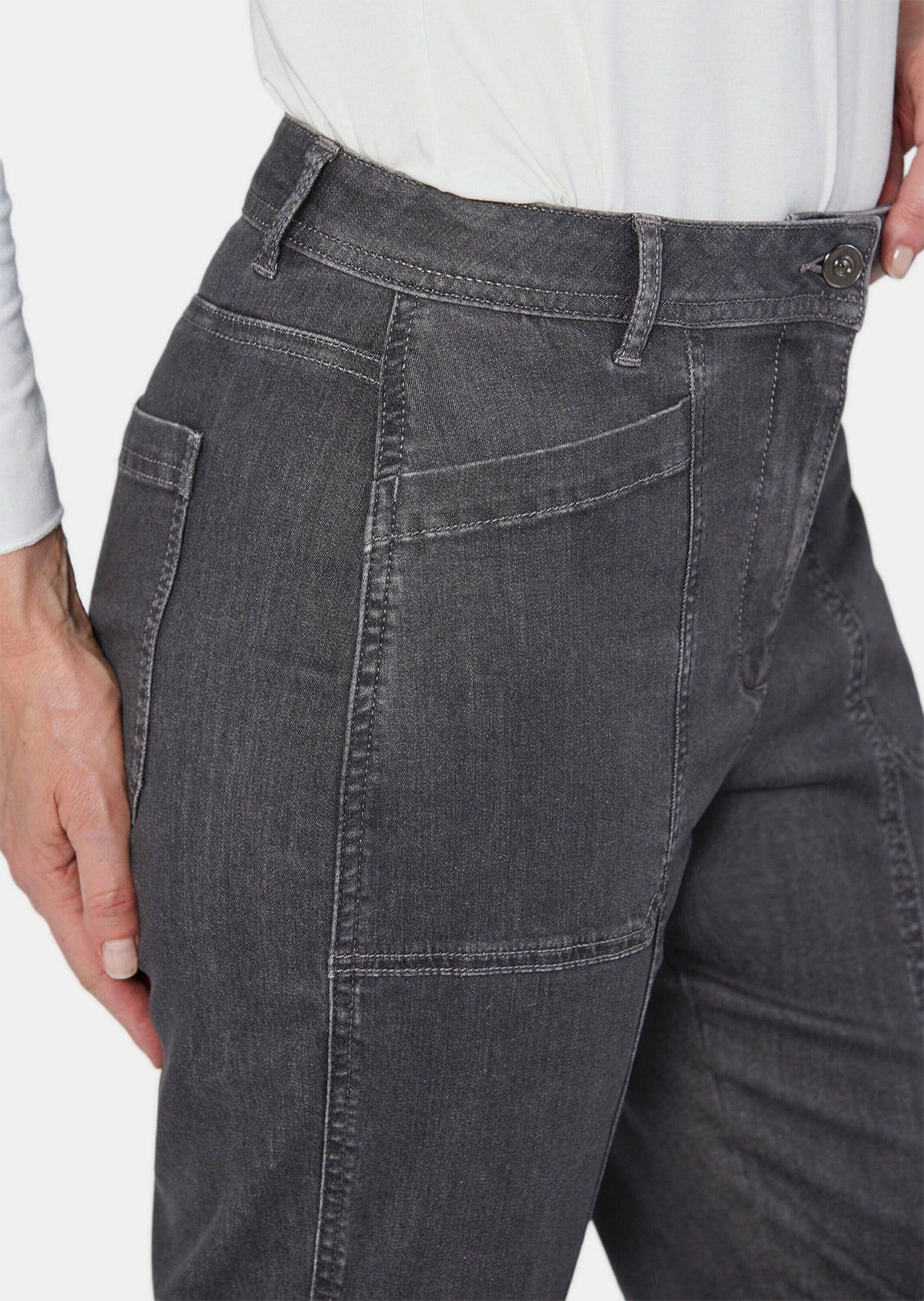 GOLDNER Chinohose »7/8-Jeans Jeans mit Wascheffekt«