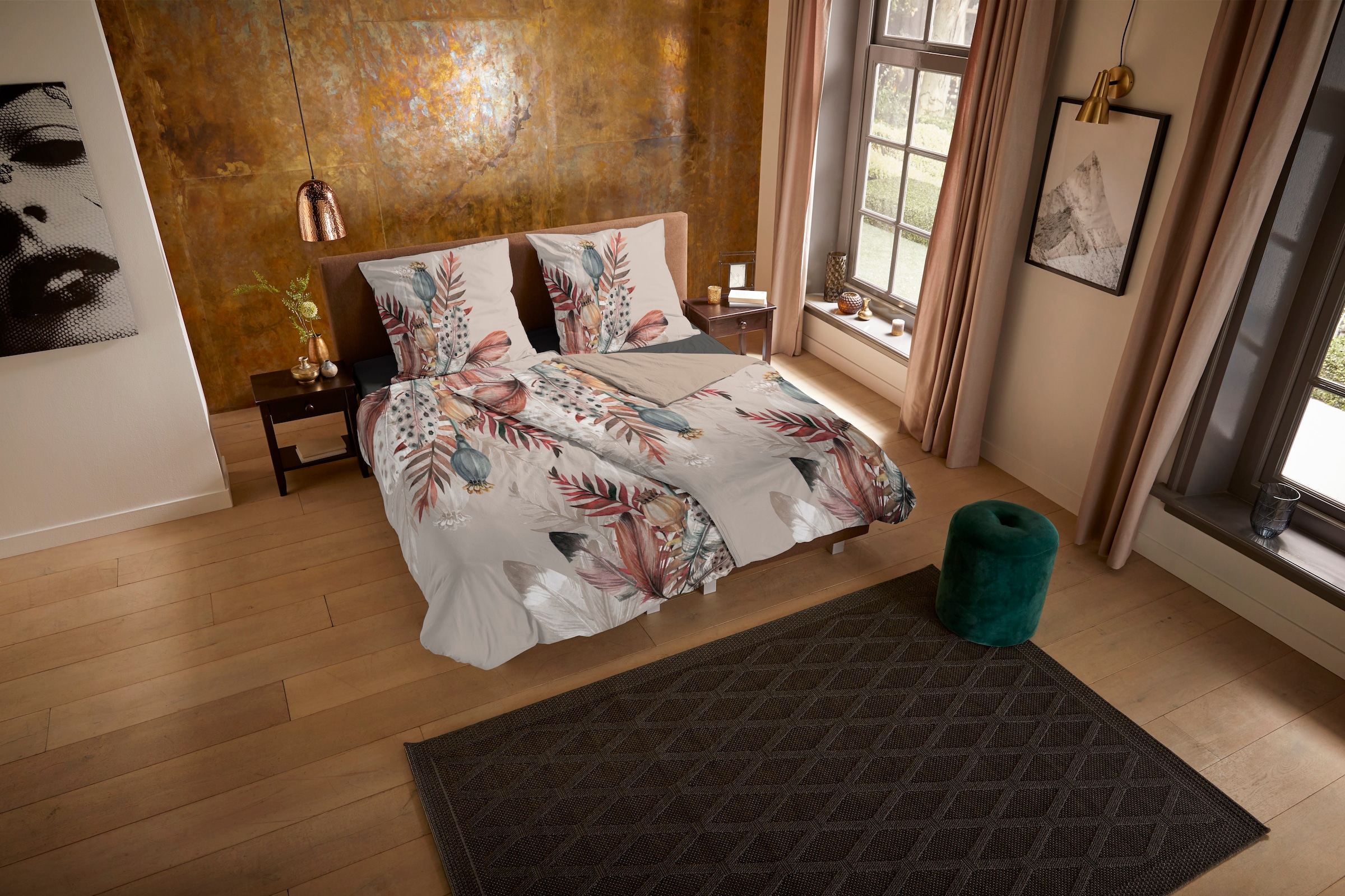 PURE luxury collection Wendebettwäsche "Famm" 2 Stk. tlg. Mikrofaser, 135x2 günstig online kaufen