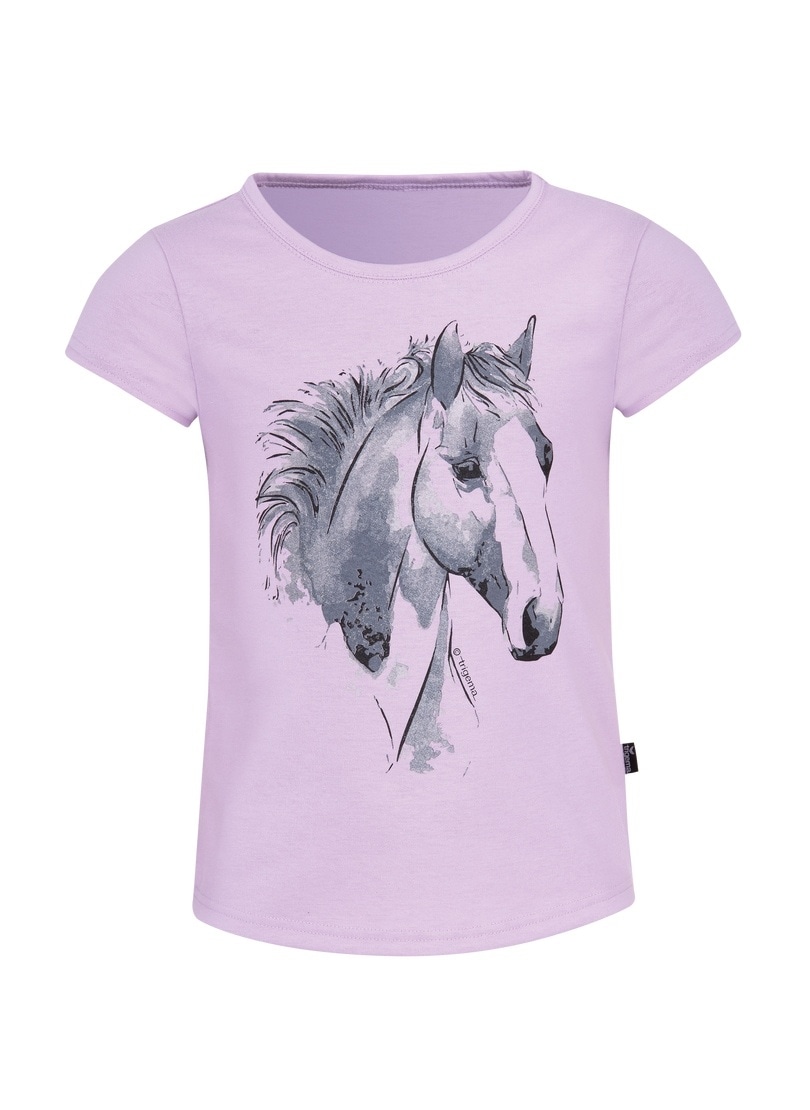 Trigema mit niedlichem »TRIGEMA BAUR kaufen T-Shirt | T-Shirt Pferdemotiv« online