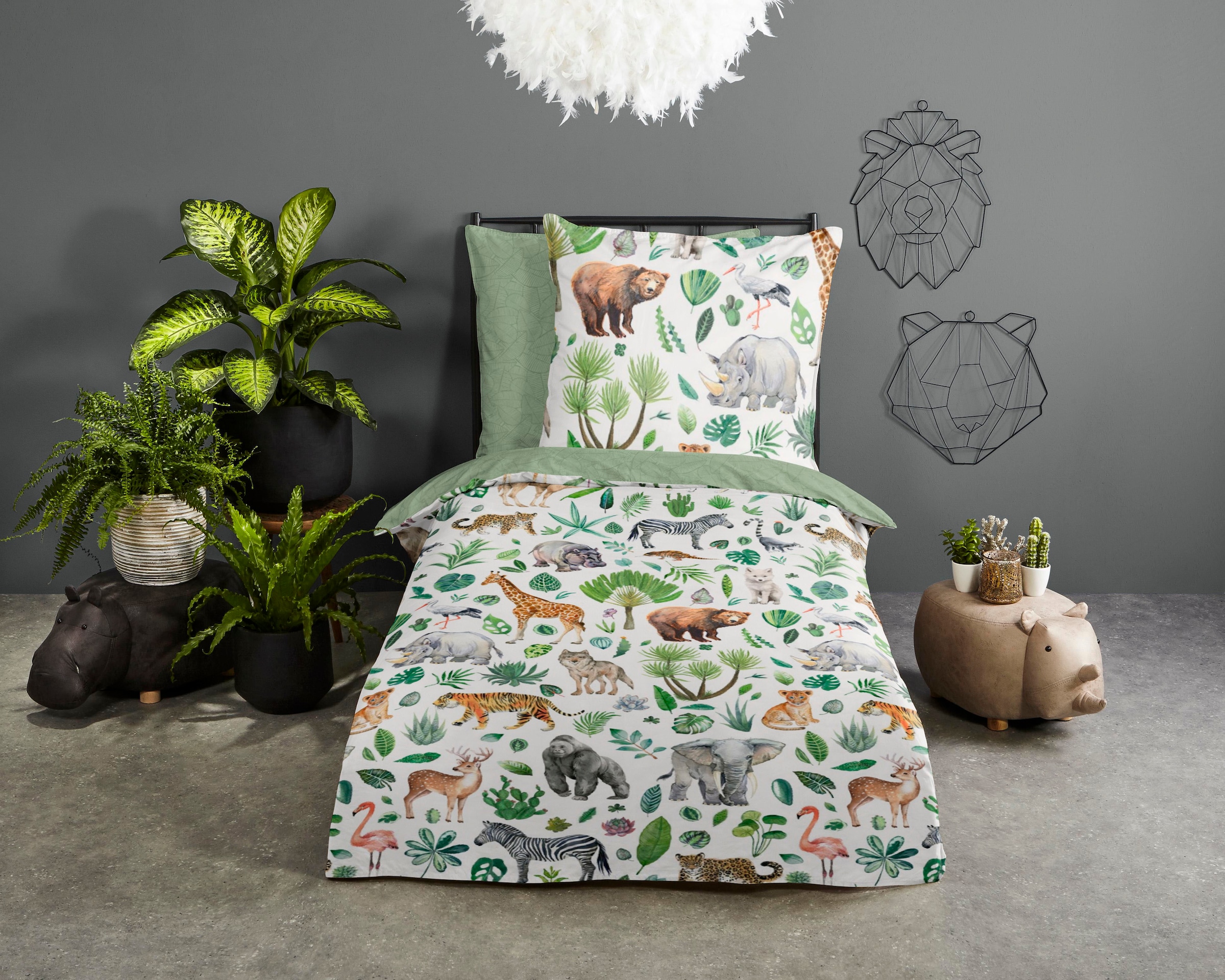 good morning Kinderbettwäsche "Samba" 2 Stk. tlg. 100% Baumwolle, 135x200, günstig online kaufen