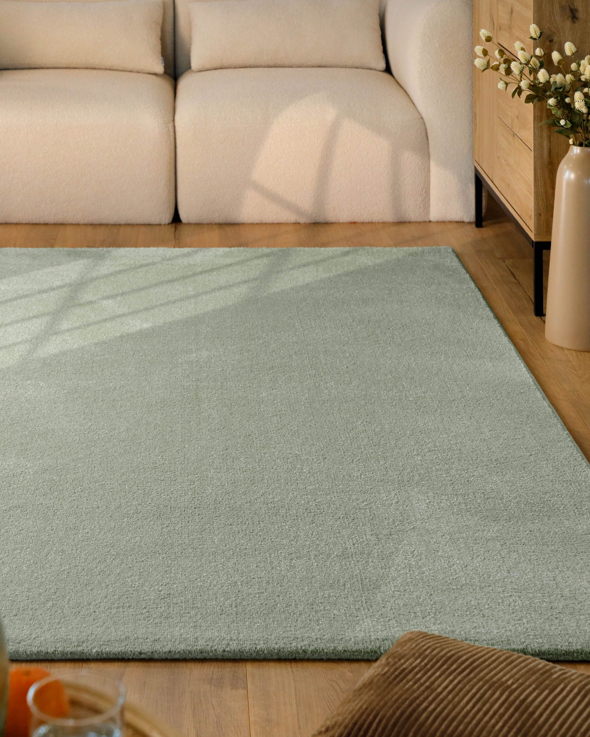Esprit Teppich "Vegas - ESPRIT Kollektion" rechteckig 15 mm Höhe Kurzflor, uni, gewebt, pflegeleicht, formstabil, für Fußbodenheizung