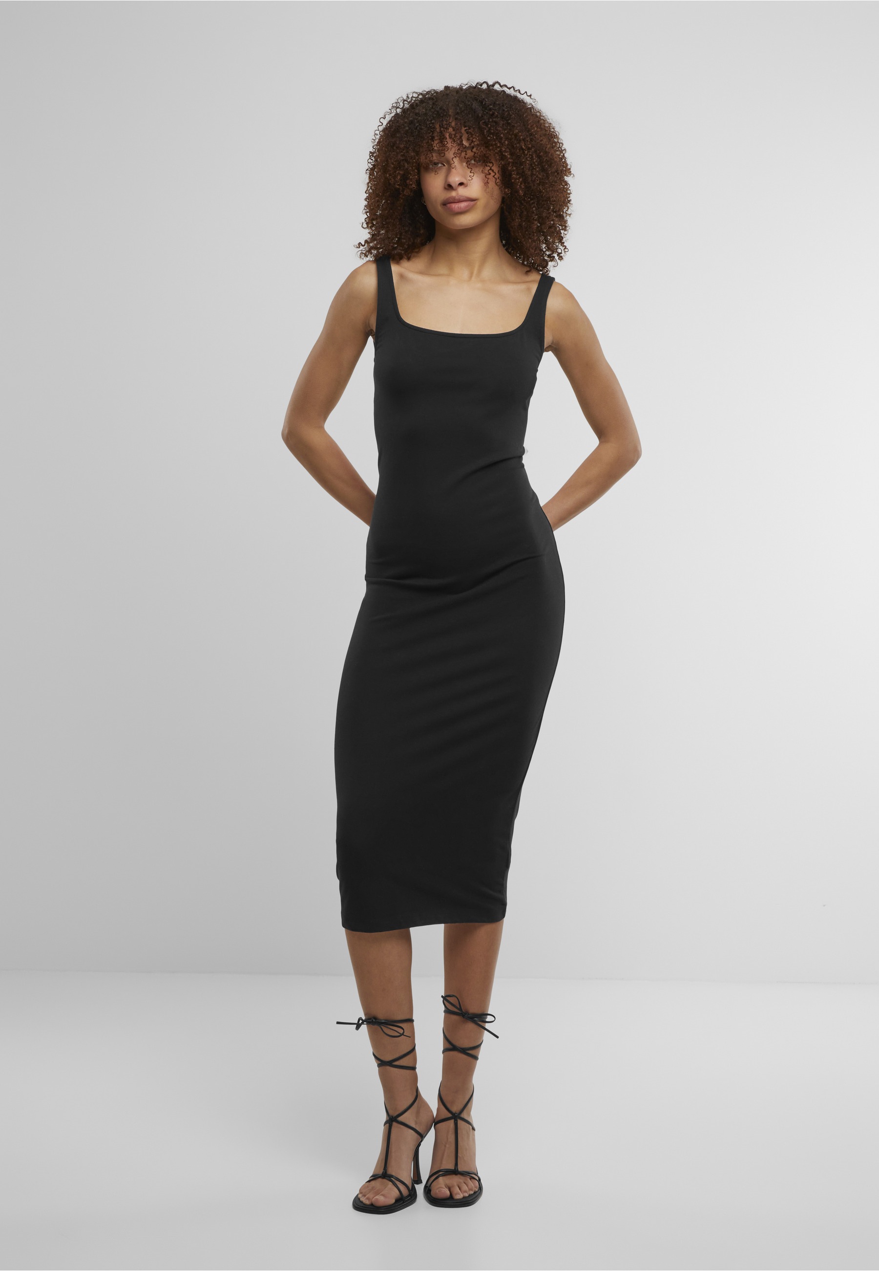 Thumbnail - URBAN CLASSICS Shirtkleid "Urban Classics Ladies Basic Long Cotton Jersey Dress" 1 Stk. tlg.