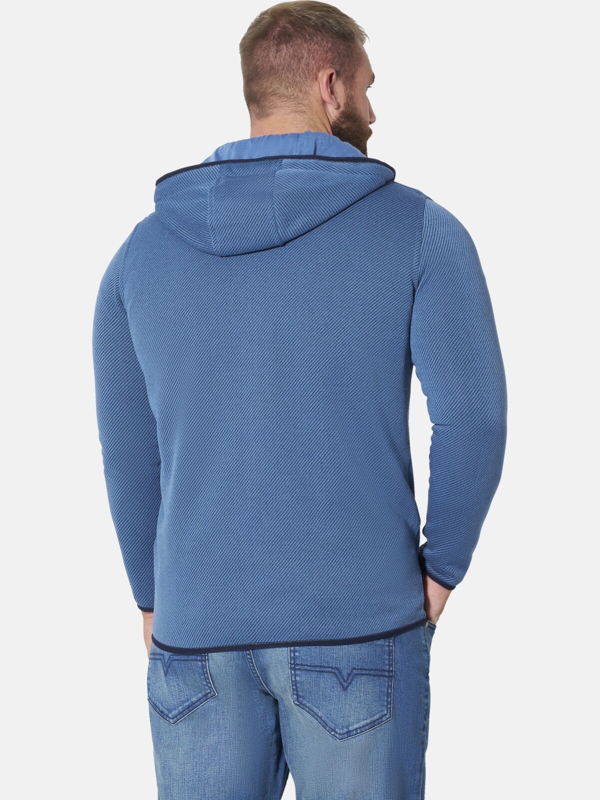 Jan Vanderstorm Kapuzensweatjacke »Strickfleecejacke AHARE«