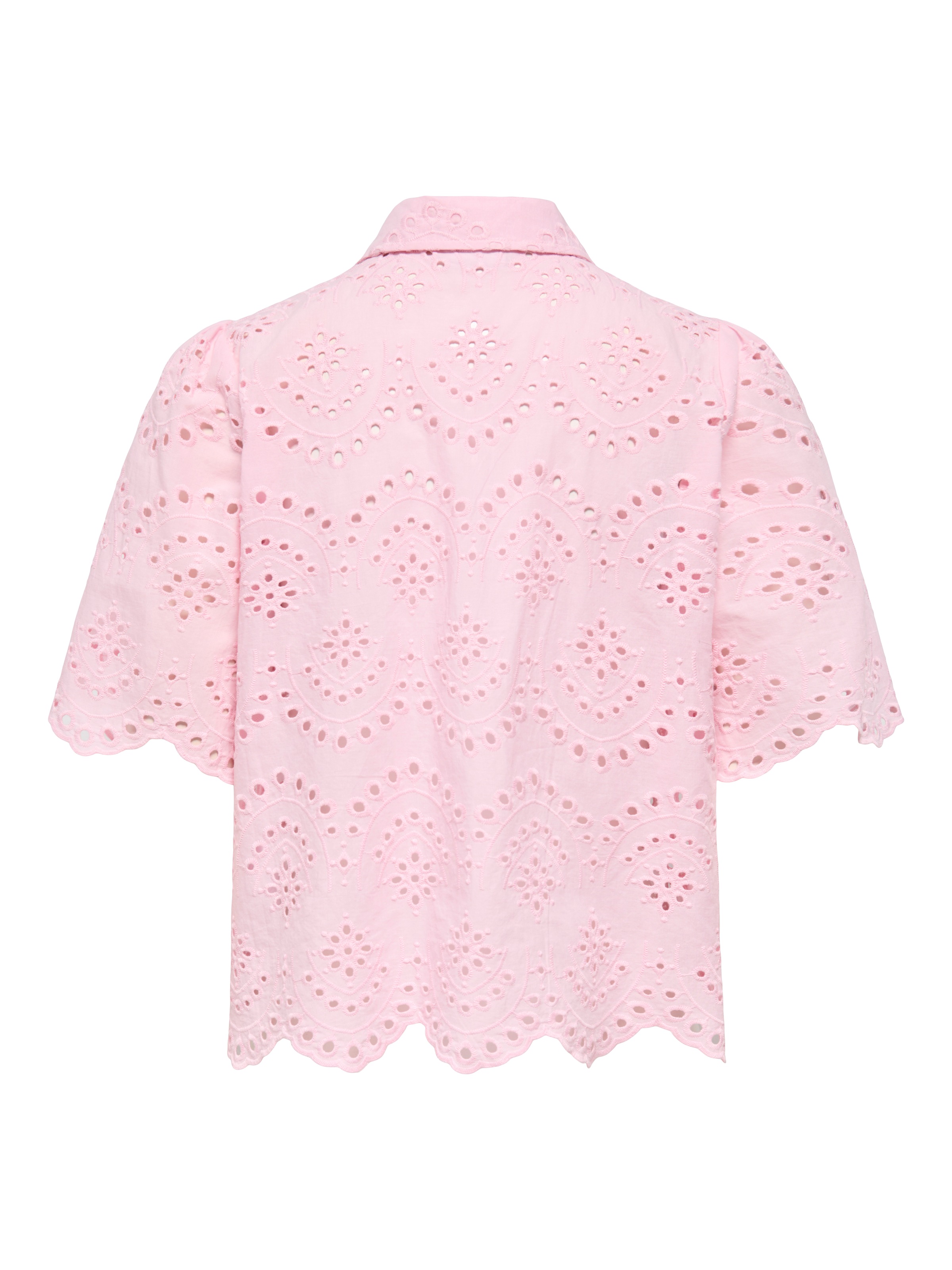 ONLY Spitzenbluse "ONLVALAIS S/S SHIRT WVN NOOS" Baumwolle, loose fit günstig online kaufen