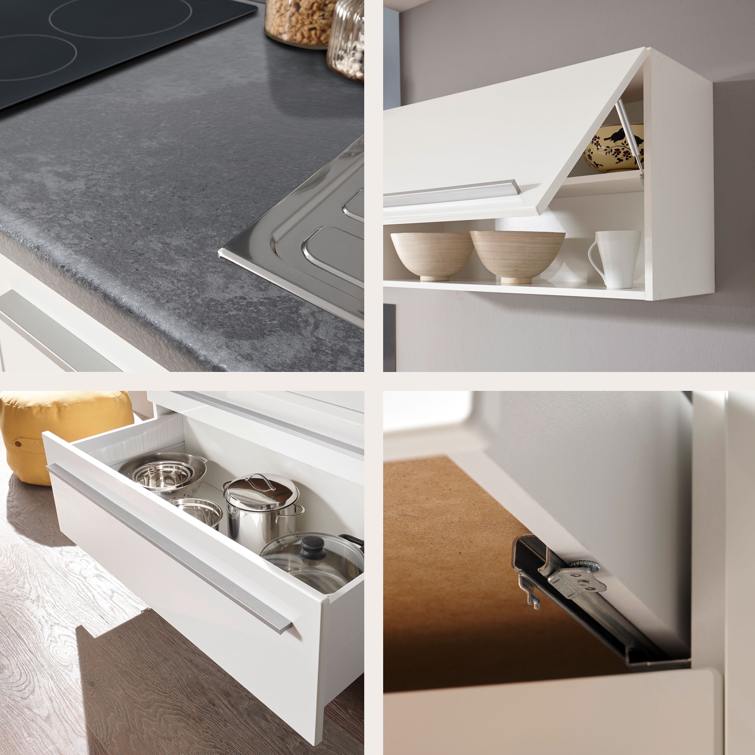 BASIC by Balculina Winkelküche »Jazz« Stellbreite 320/175 cm, wahlweise mit E-Geräten
