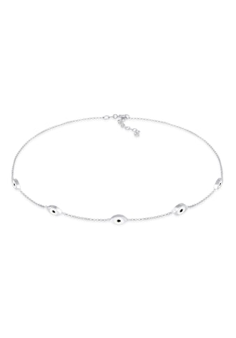 Kette mit Anhänger »Choker Evil Eye Emaille Orient 925 Silber«