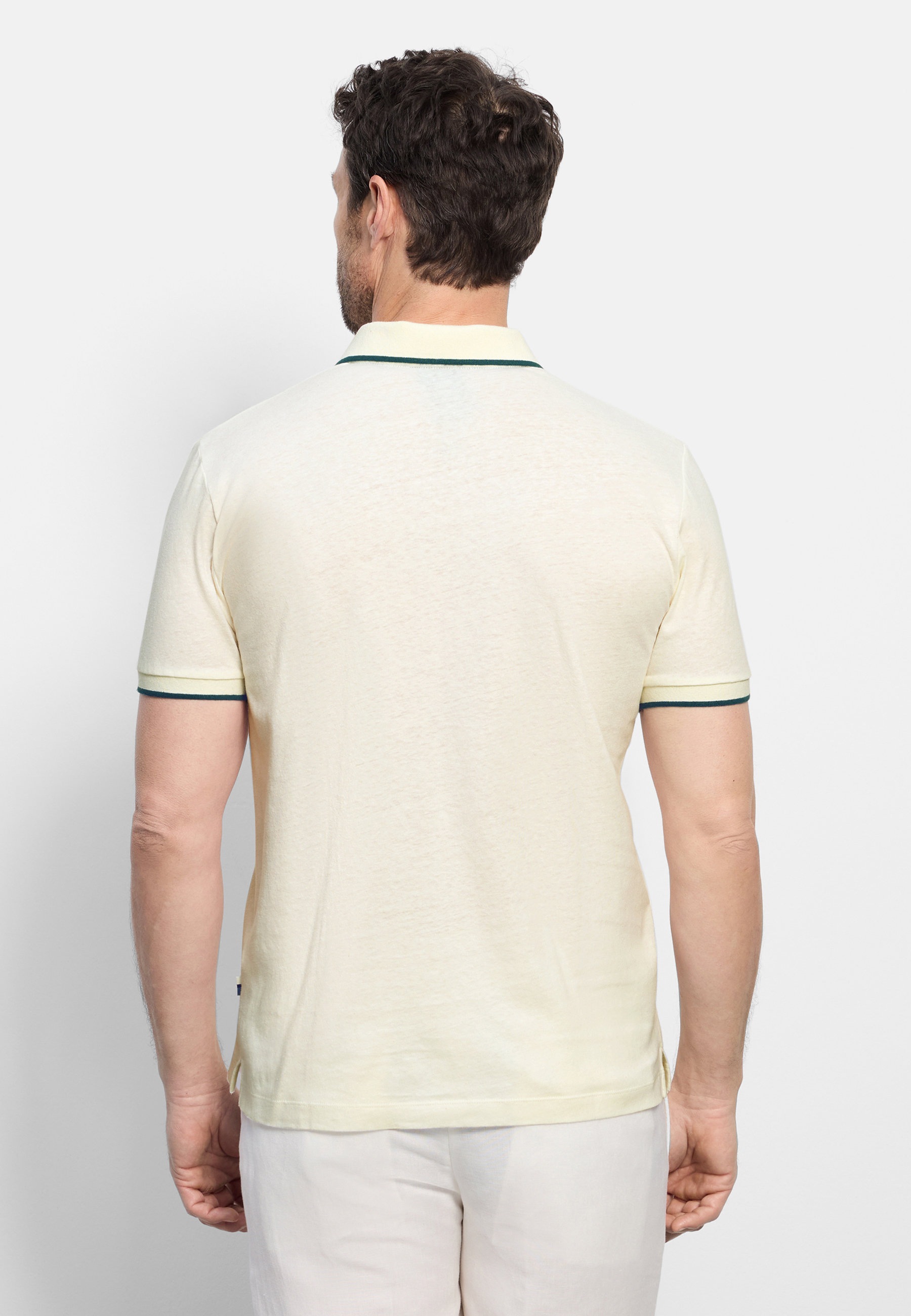 OLYMP Casual Wirk Polo Shirt Women Off White XL 3