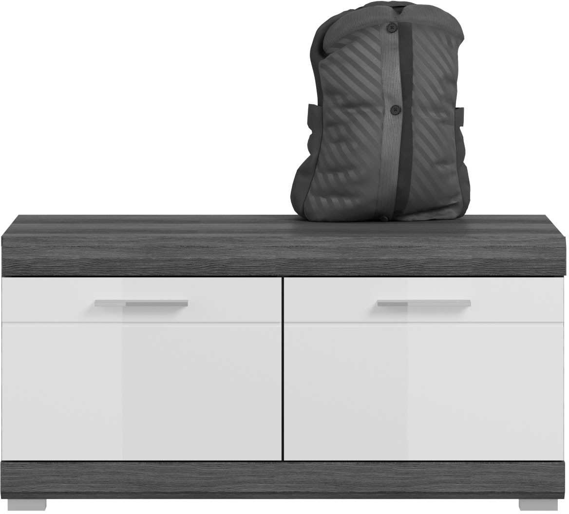 INOSIGN Garderoben-Set »Siena, Fronten mit hochwertiger Rillenfräsung, 3-teilig,bestehend aus:«, (Komplett-Set, 3 St.), Scout Garderobenkombination 3-tlg., Flur, Diele