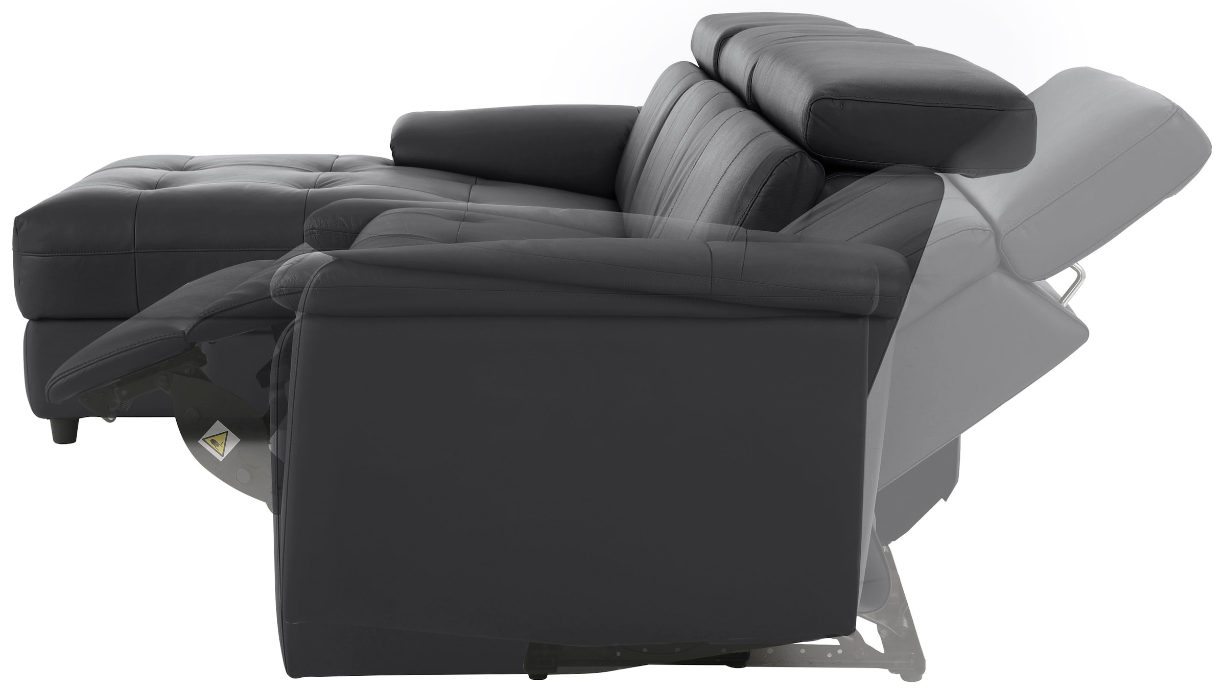 Home affaire Ecksofa »Binado, L-Form,«, mit manueller oder elektrischer Relaxfunktion mit USB-Anschluss