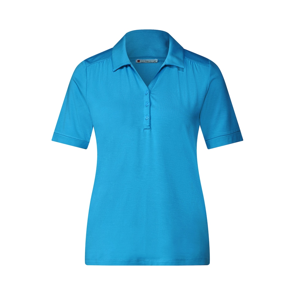 STREET ONE Poloshirt, in Unifarbe