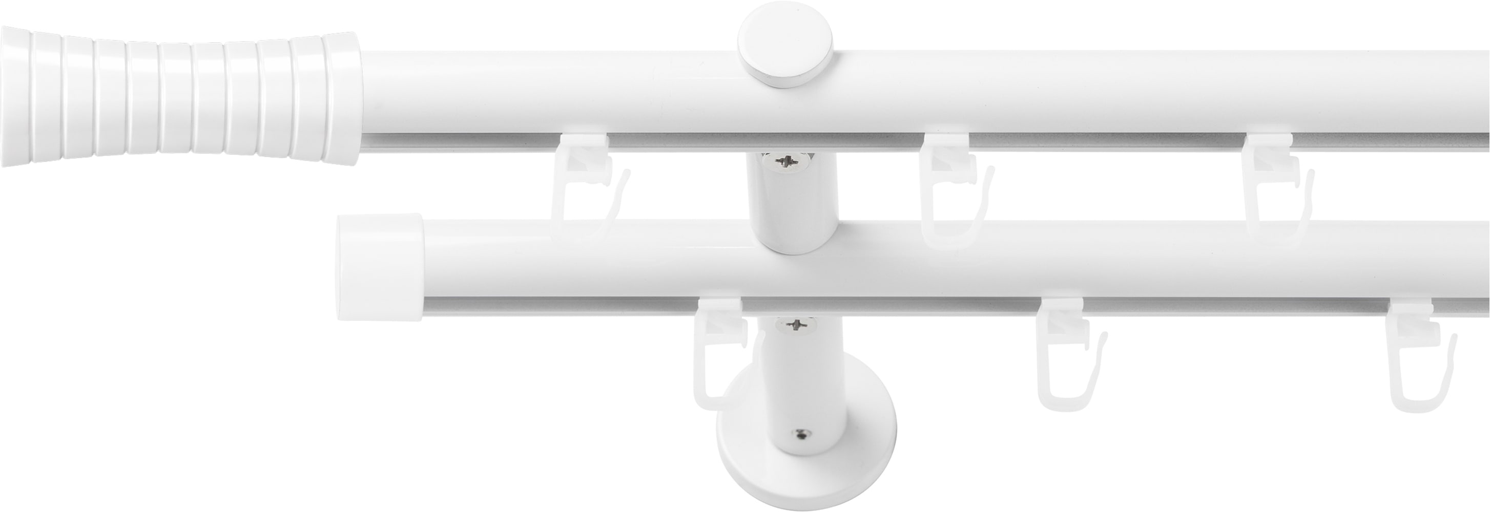 SN DECO GROUP Gardinenstange Ø 19 mm 2 läufig-läufig Fixmaß;kürzbar